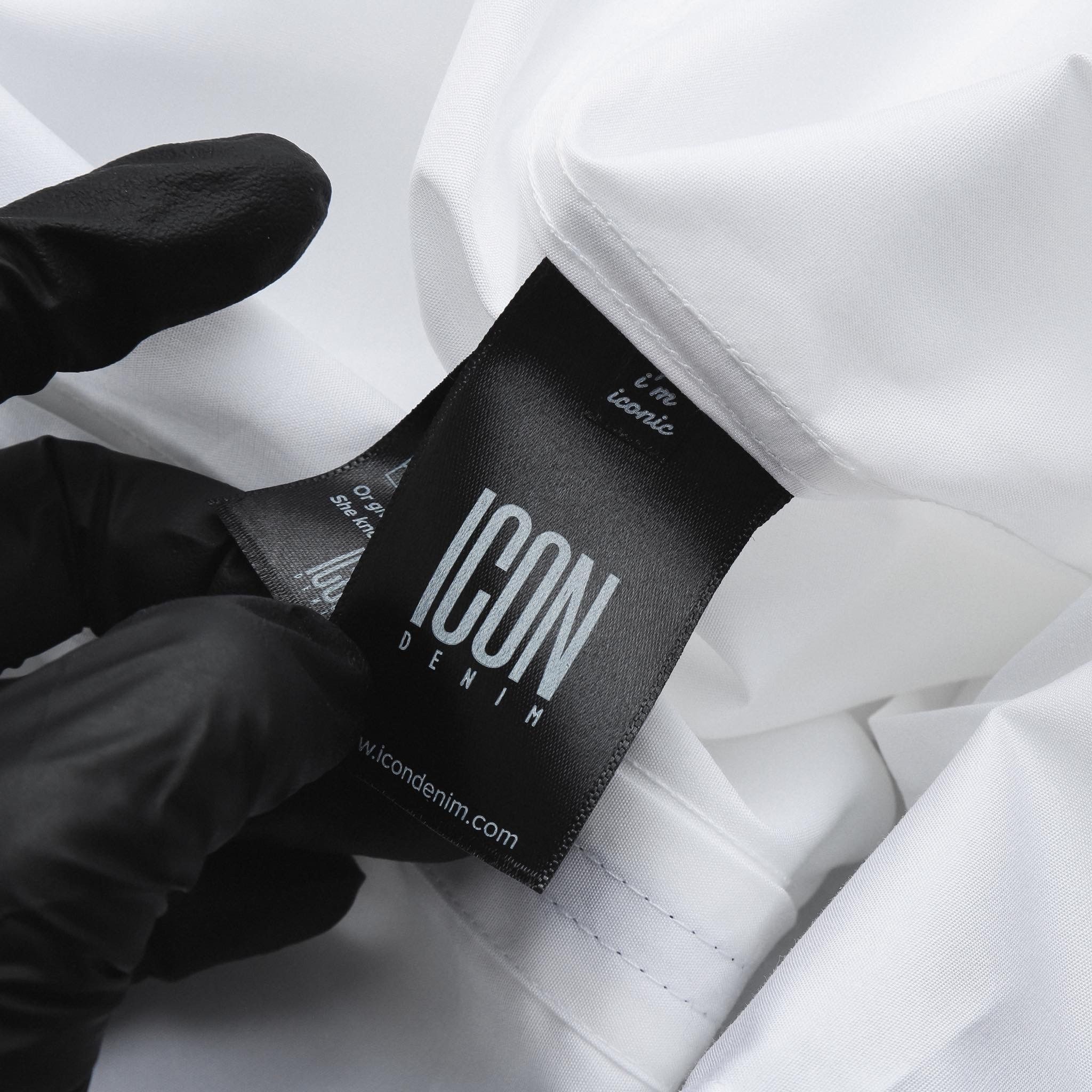 Áo sơmi ICON DENIM phối dây trụ