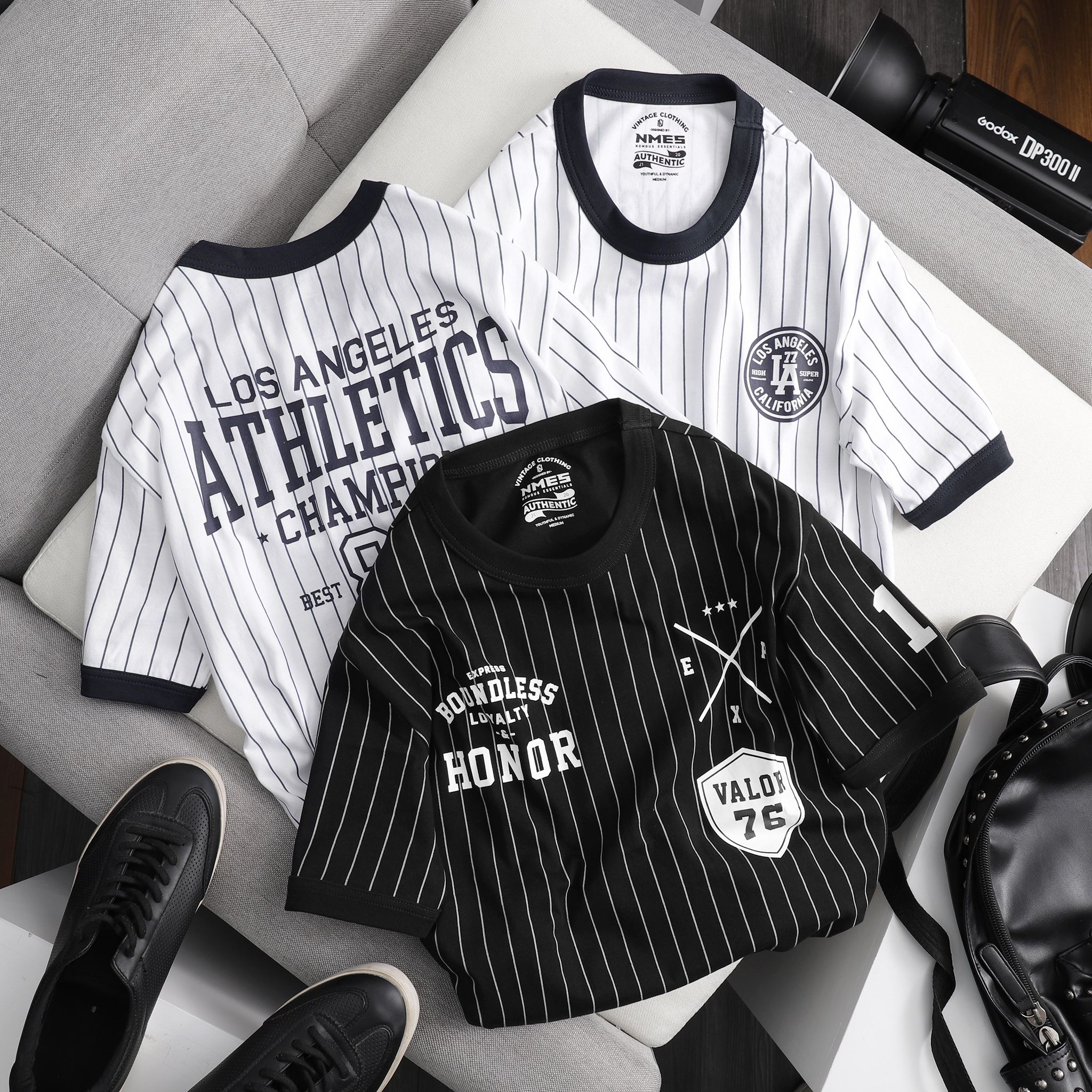 Áo Thun NOMOUS ESSENTIALS baseball striped