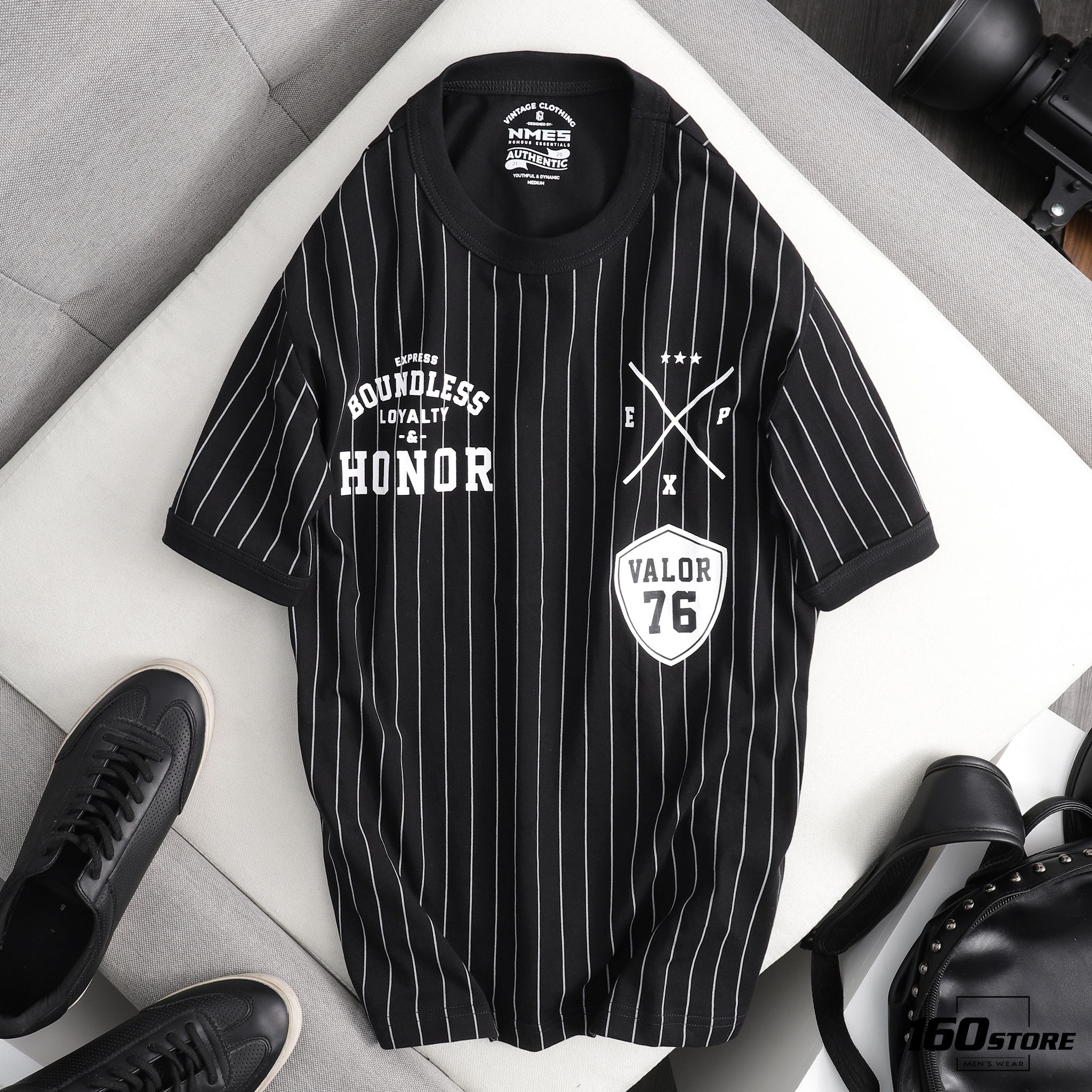 Áo Thun NOMOUS ESSENTIALS baseball striped