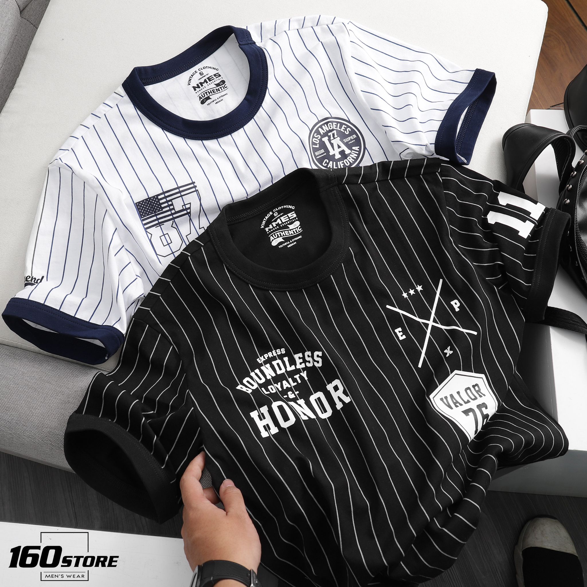 Áo Thun NOMOUS ESSENTIALS baseball striped