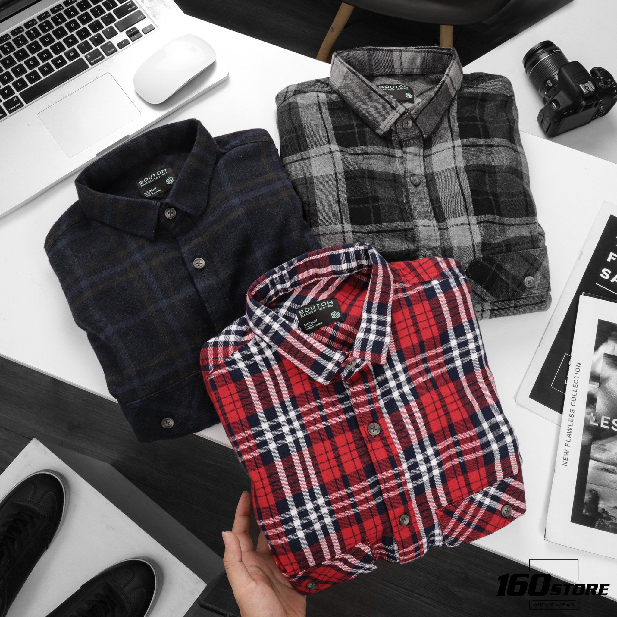 Áo sơmi BOUTON Flannel Caro