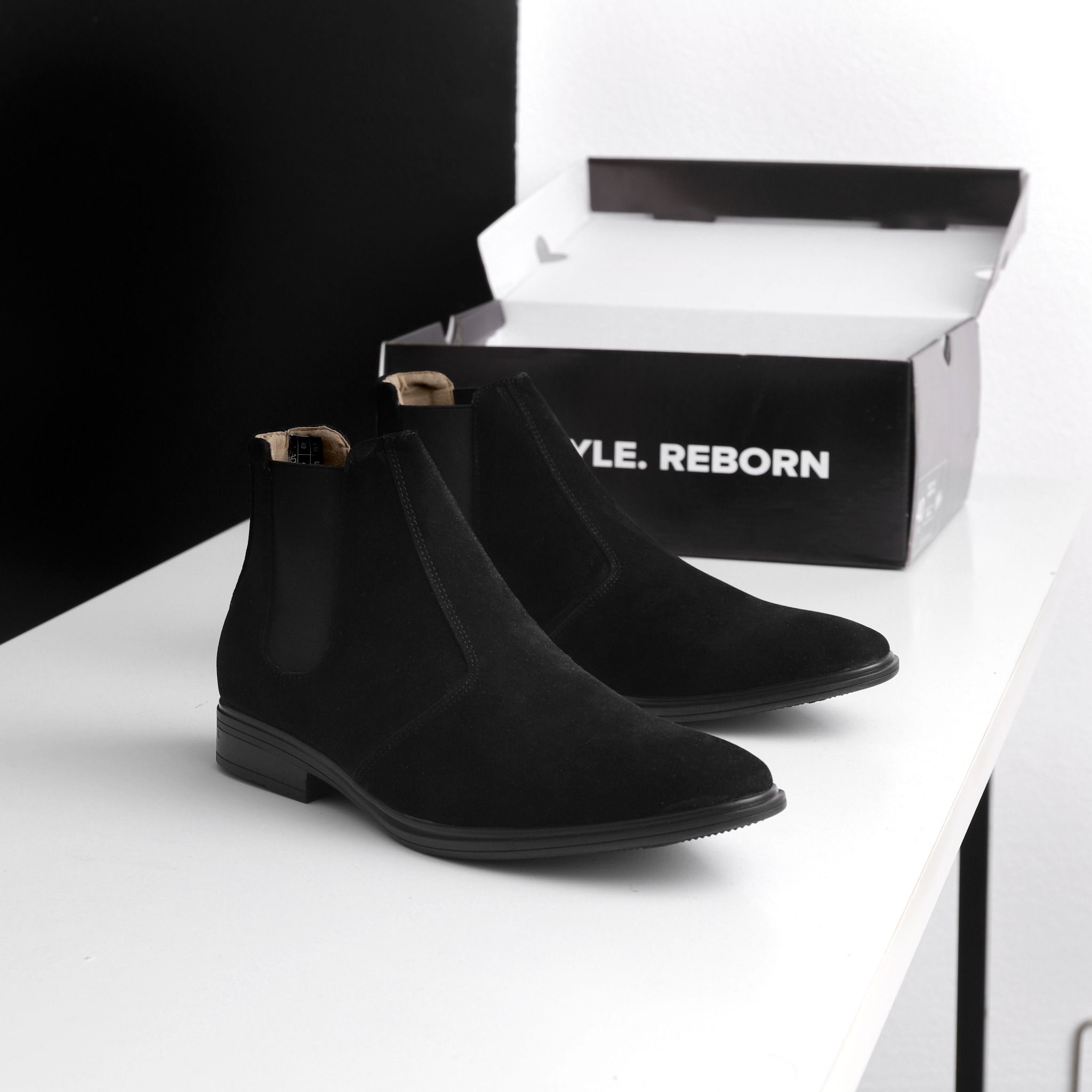 Giày chelsea boots ICON DENIM da lộn