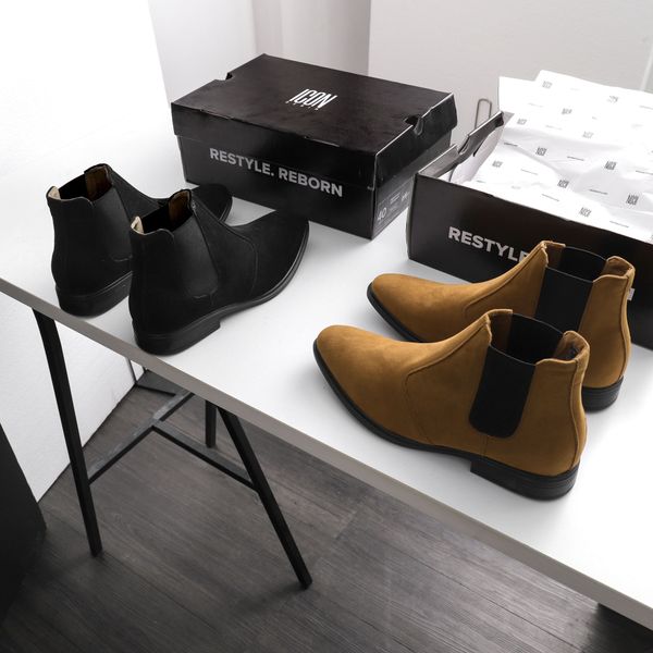 Giày chelsea boots ICON DENIM da lộn
