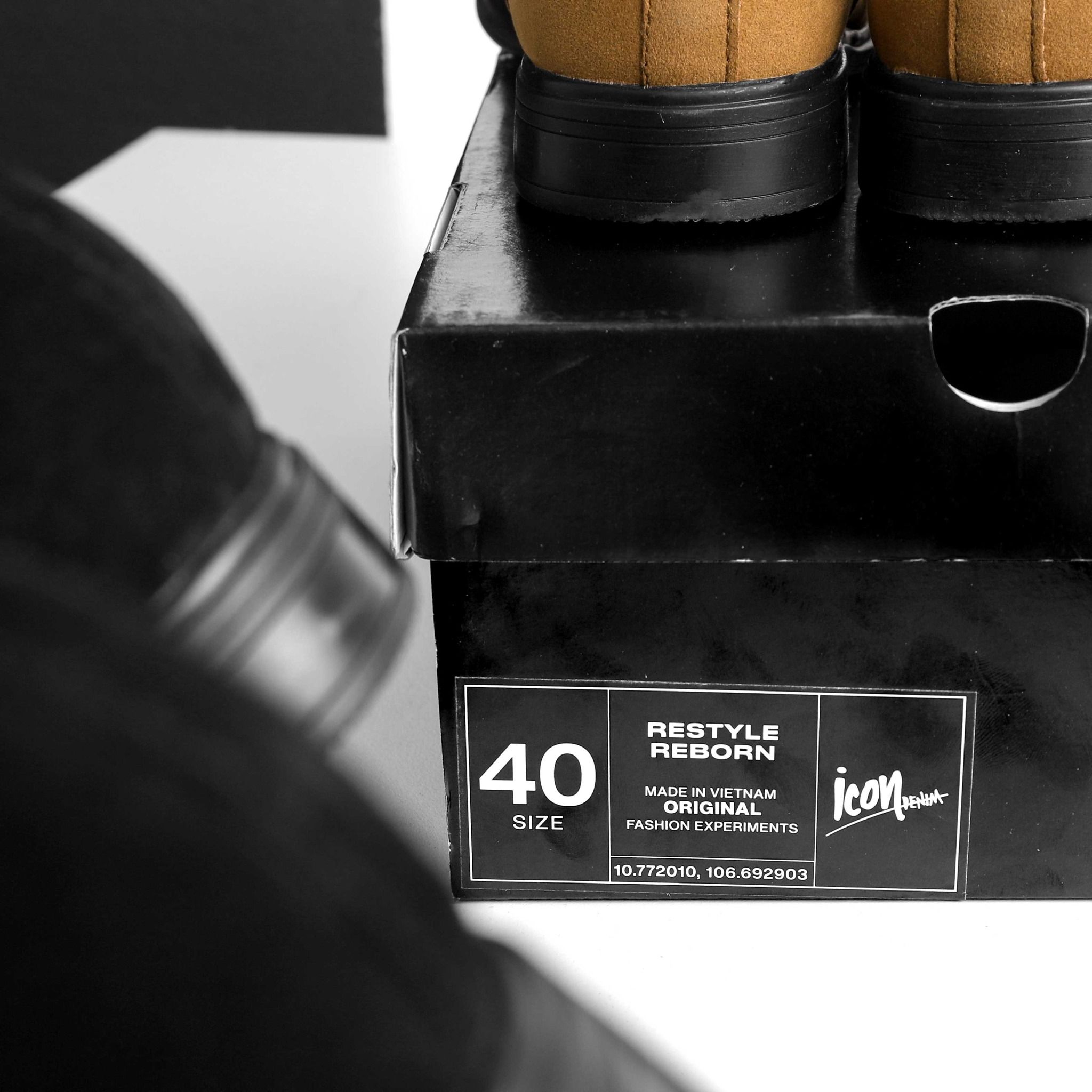 Giày chelsea boots ICON DENIM da lộn