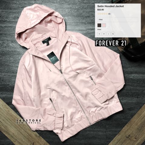 21.MEN Satin Hoodie Jacket