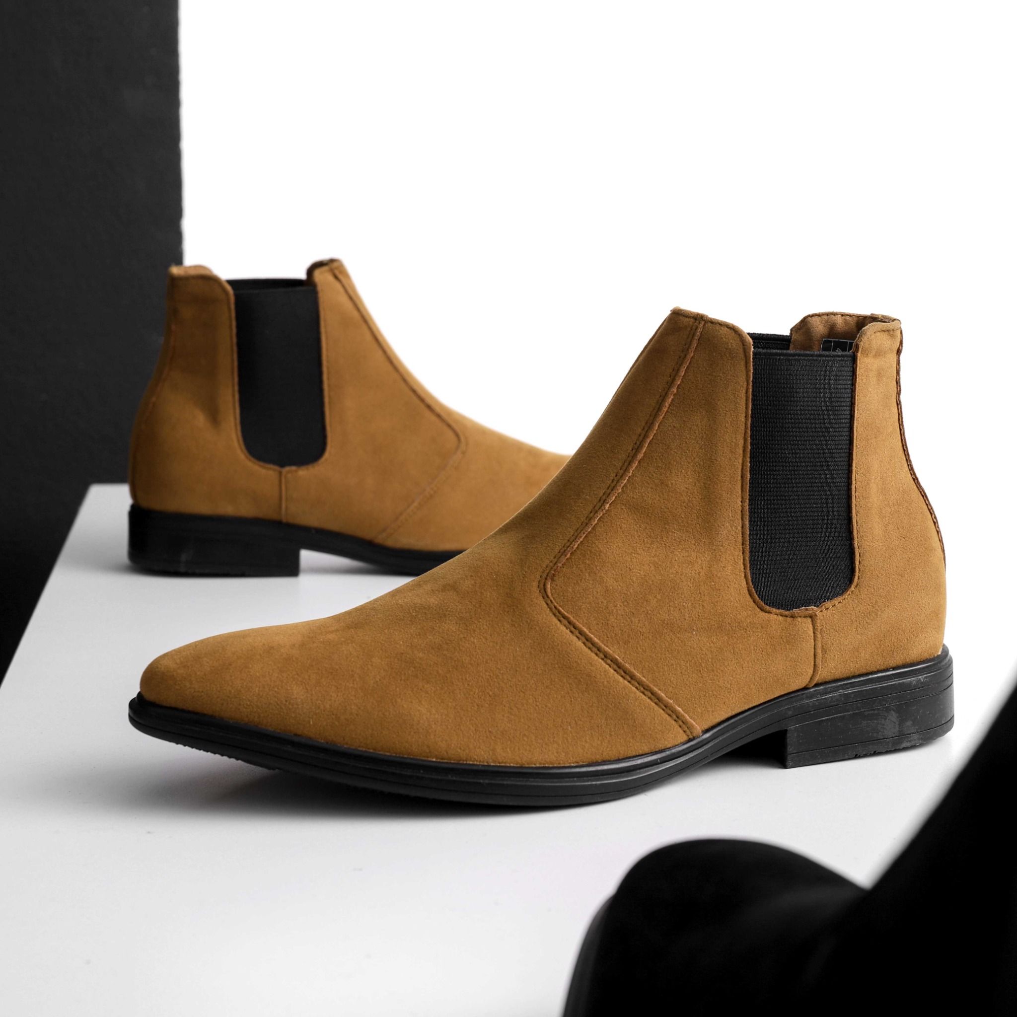 Giày chelsea boots ICON DENIM da lộn
