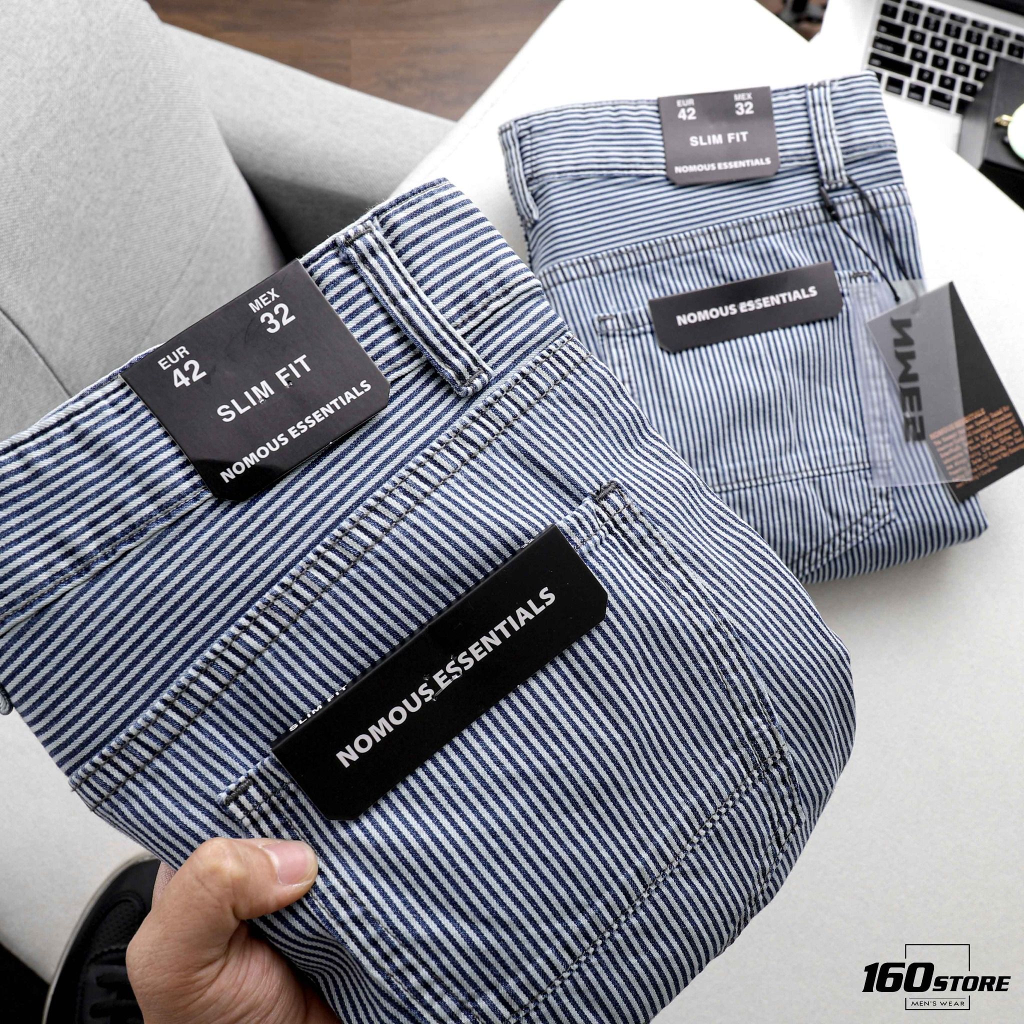 Quần short kaki NOMOUS ESSENTIALS kẻ
