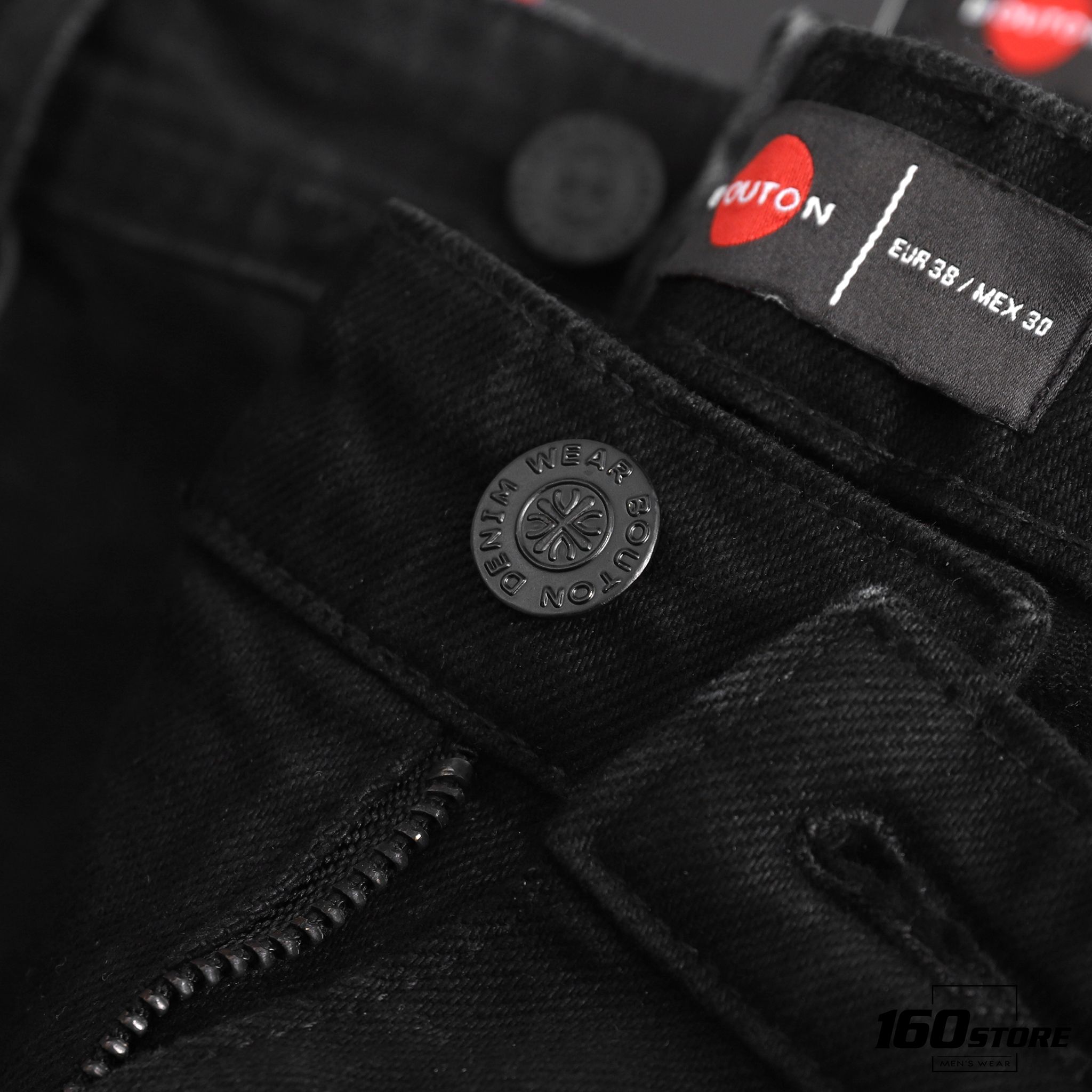 Quần jeans BOUTON Black Slim