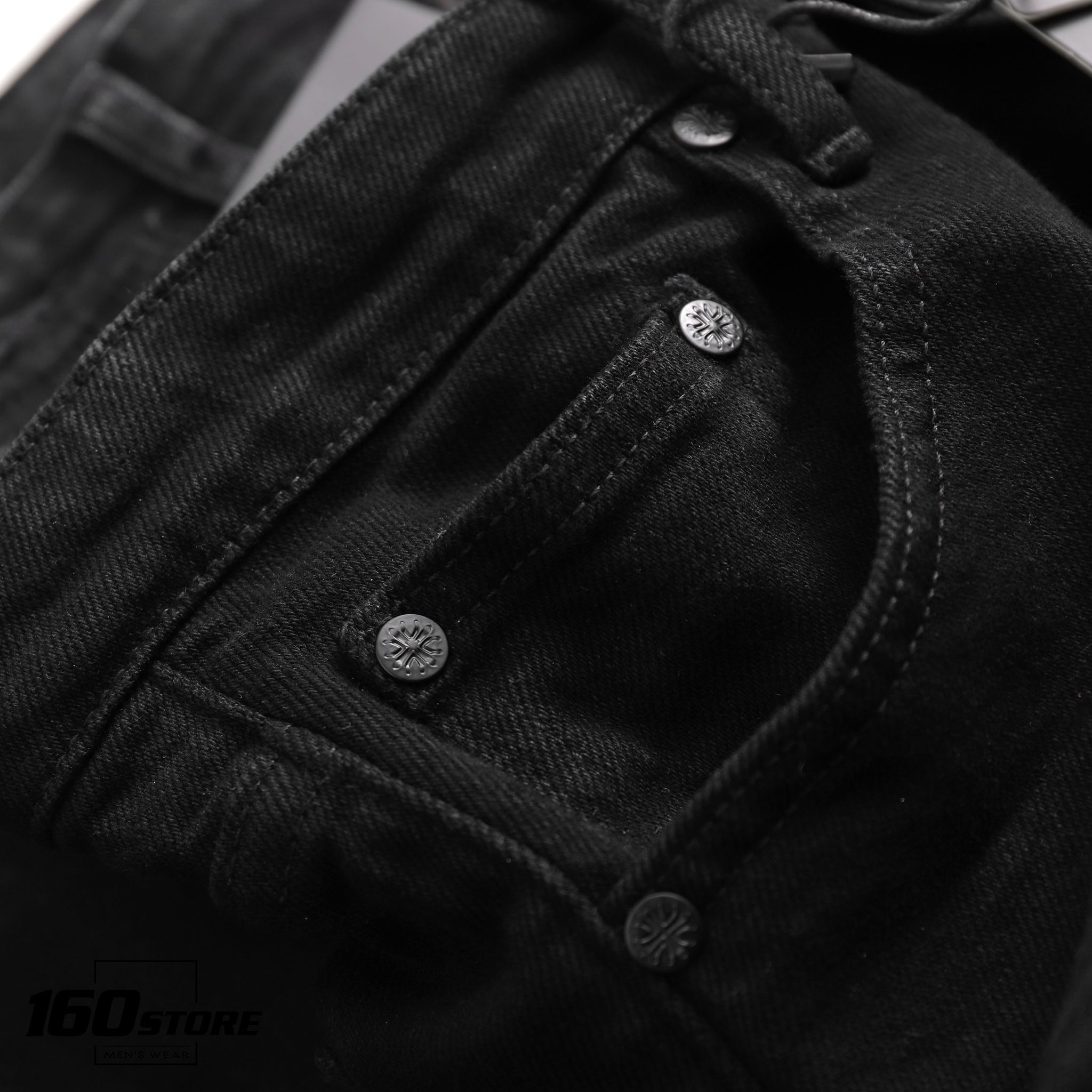 Quần jeans BOUTON Black Slim