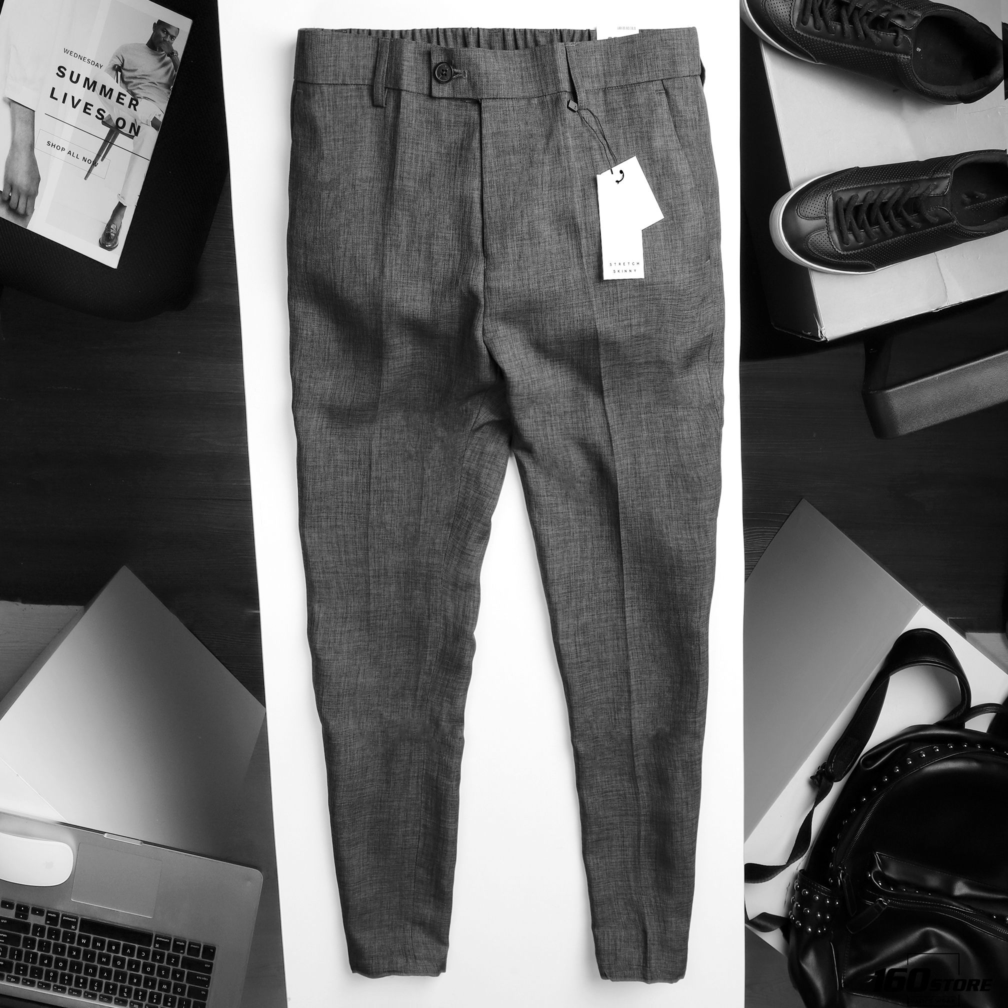 Quần tây lưng thun TM stretch skinny