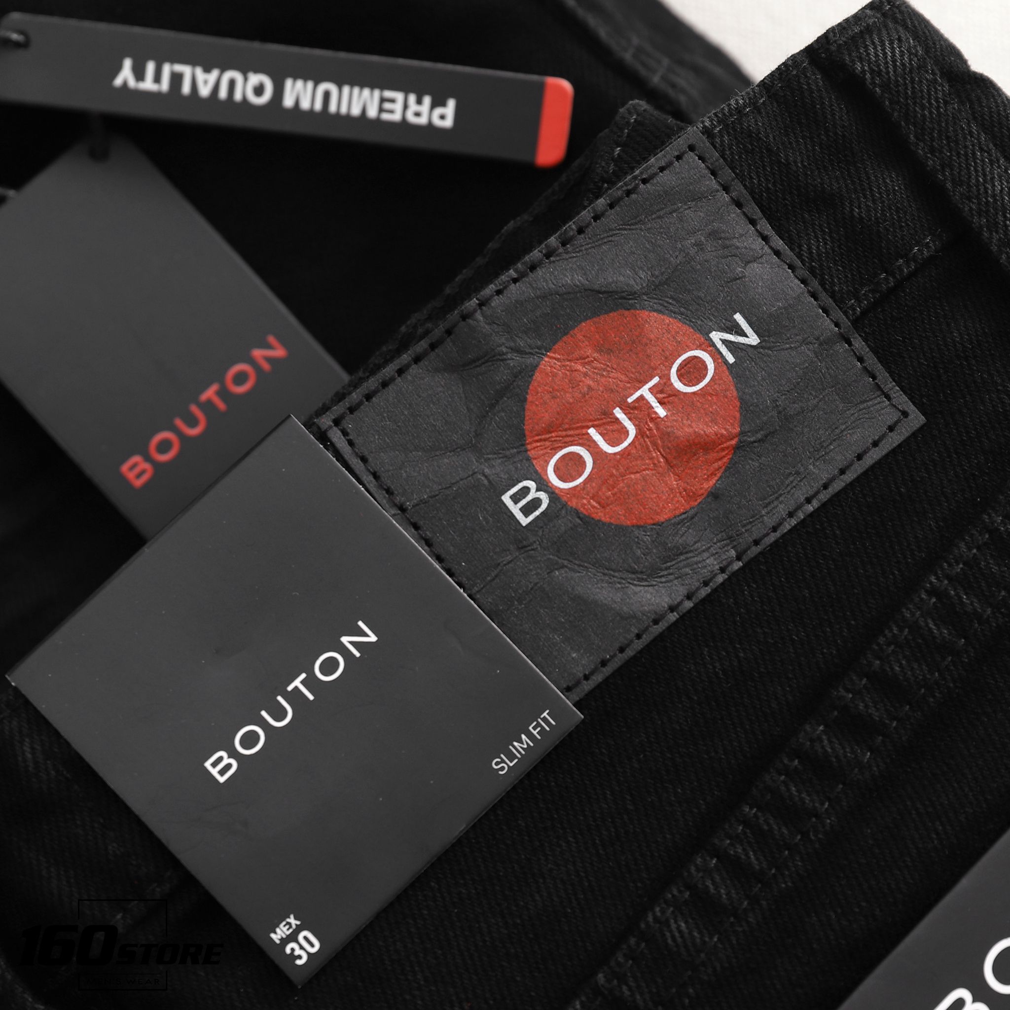 Quần jeans BOUTON Black Slim