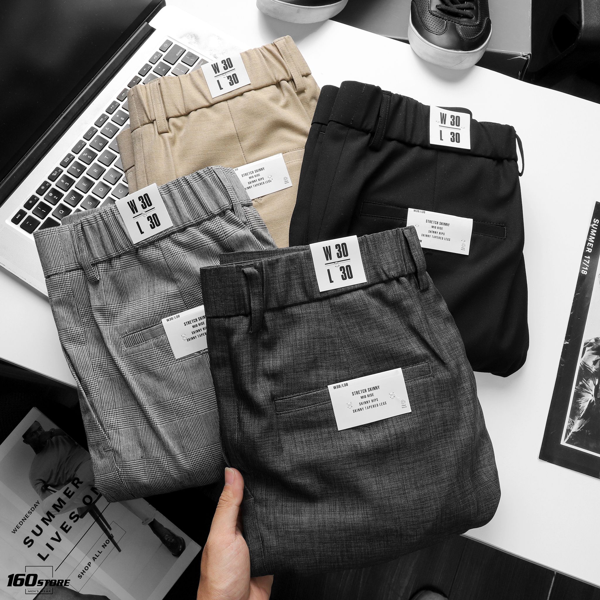 Quần tây lưng thun TM stretch skinny