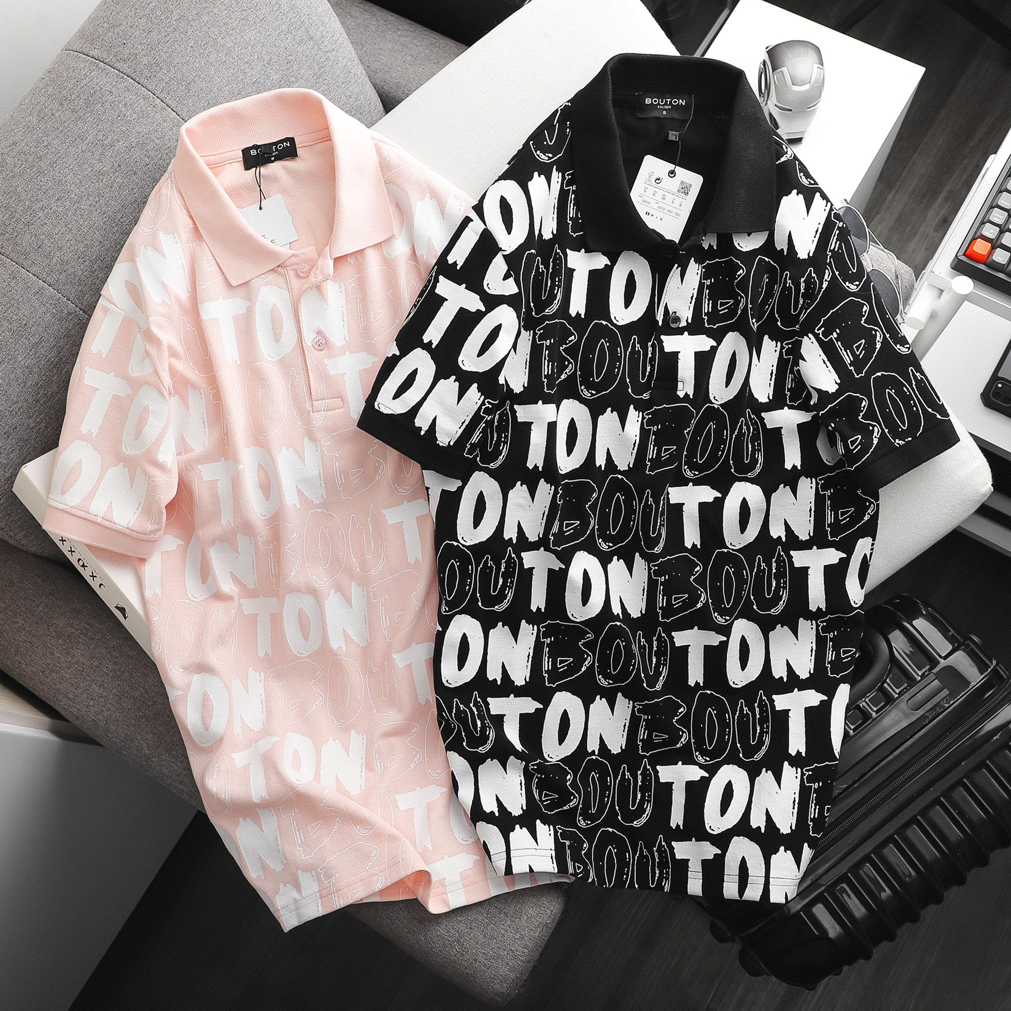 Áo polo BOUTON printed