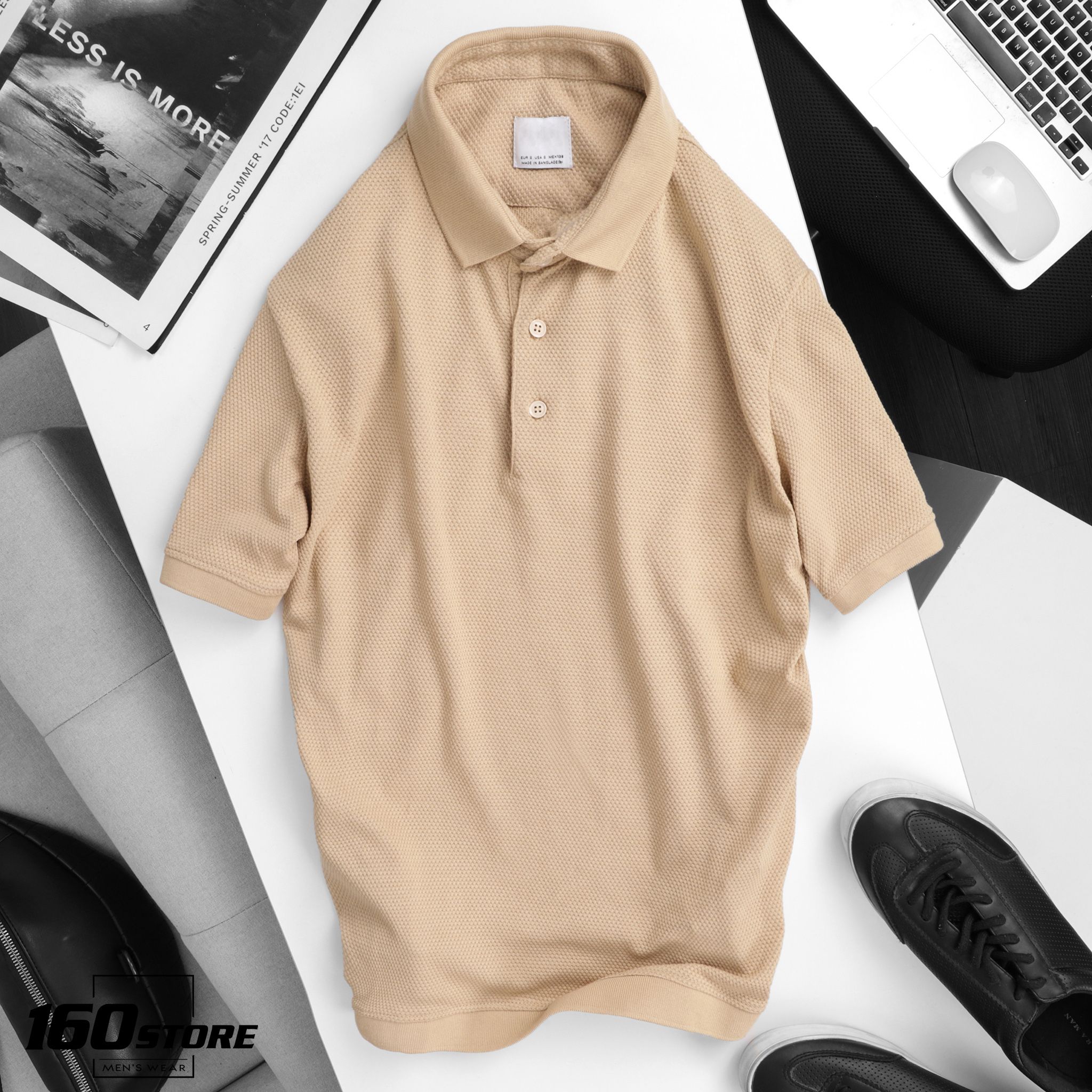 Áo polo ZRA texture knit