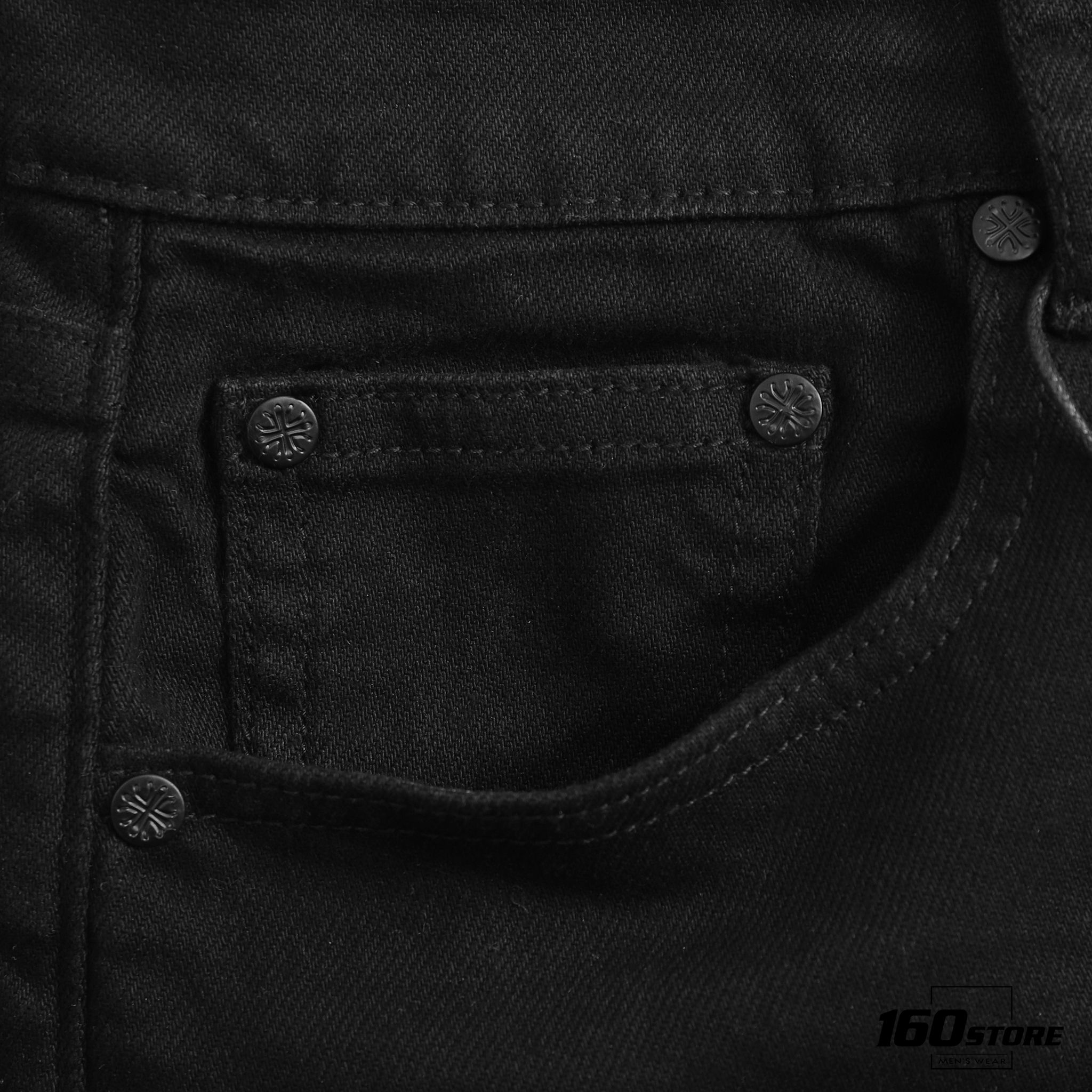 Quần short jeans BOUTON slim