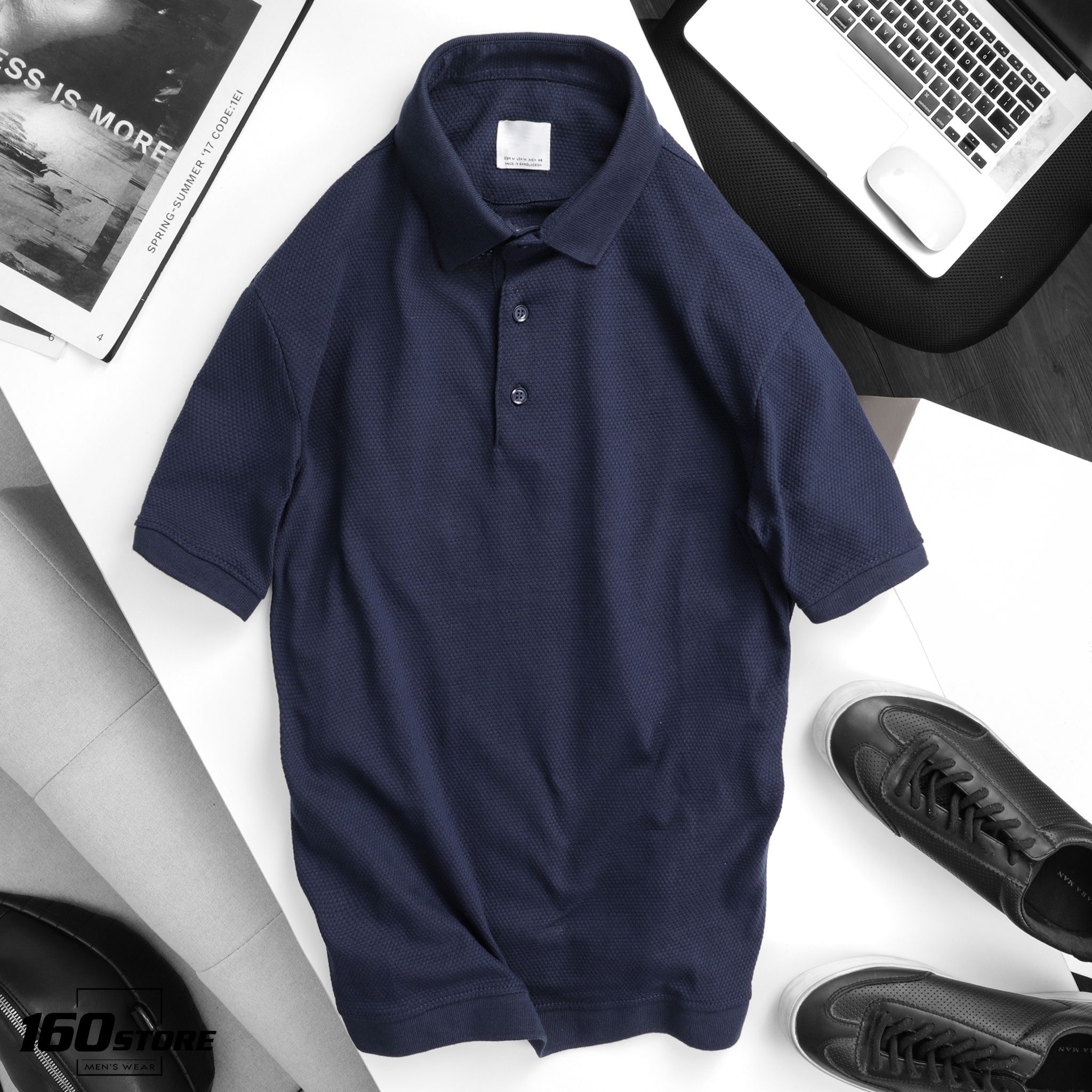 Áo polo ZRA texture knit