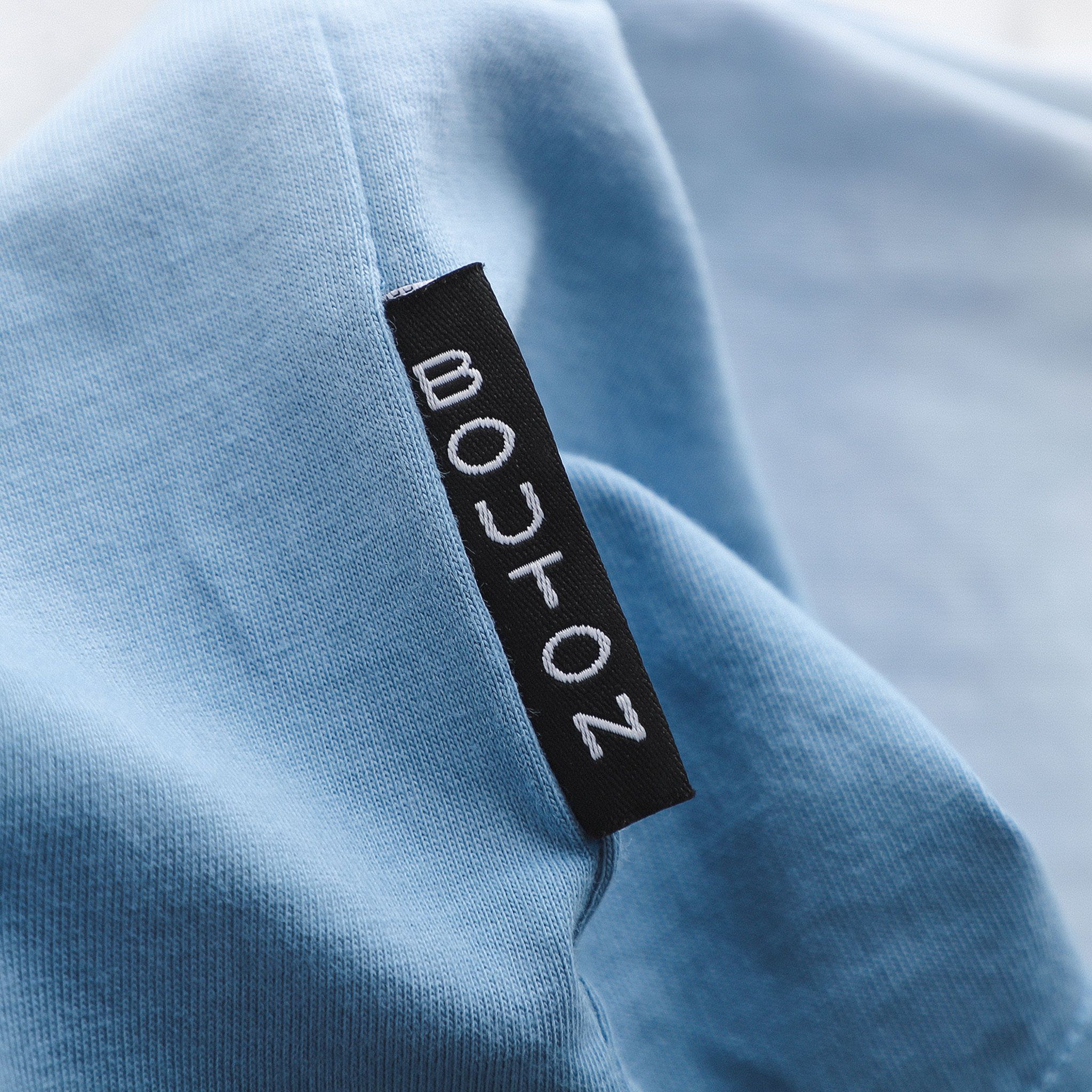 Áo thun BOUTON white-blue ombre