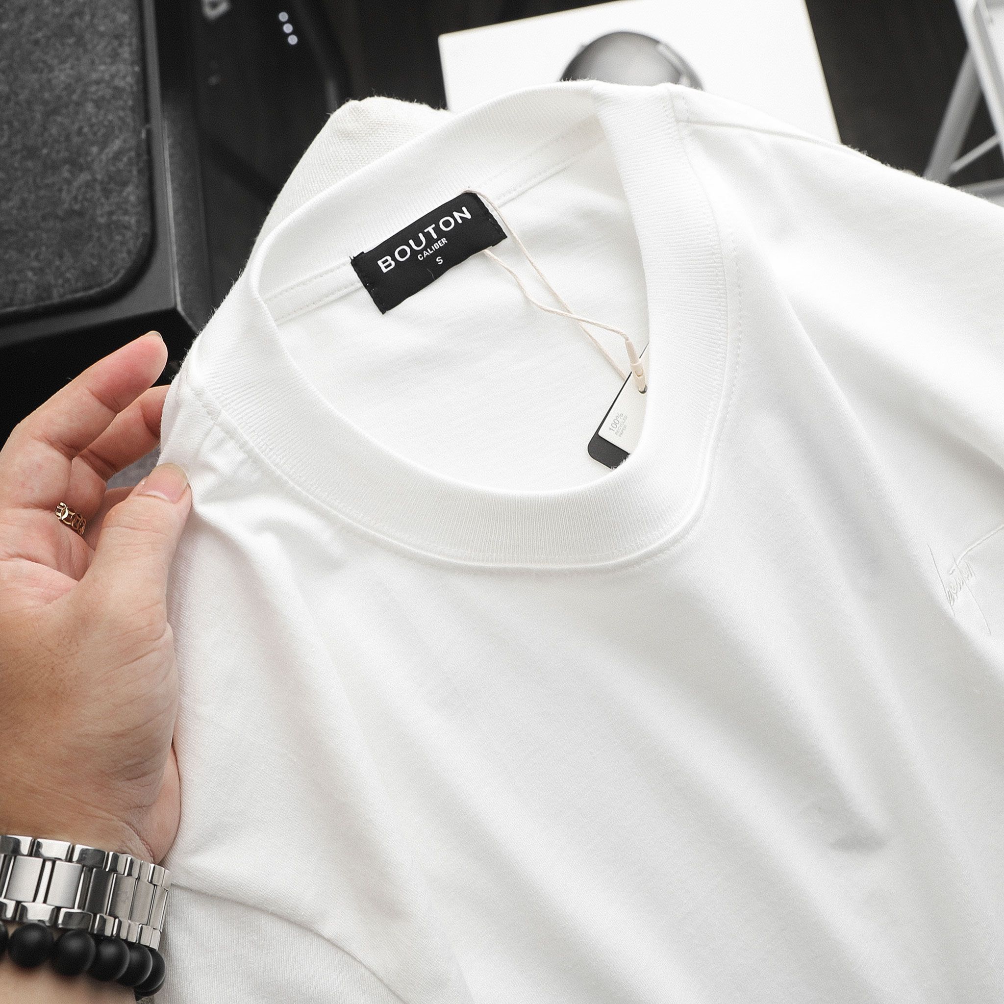 Áo thun BOUTON signature embroidery