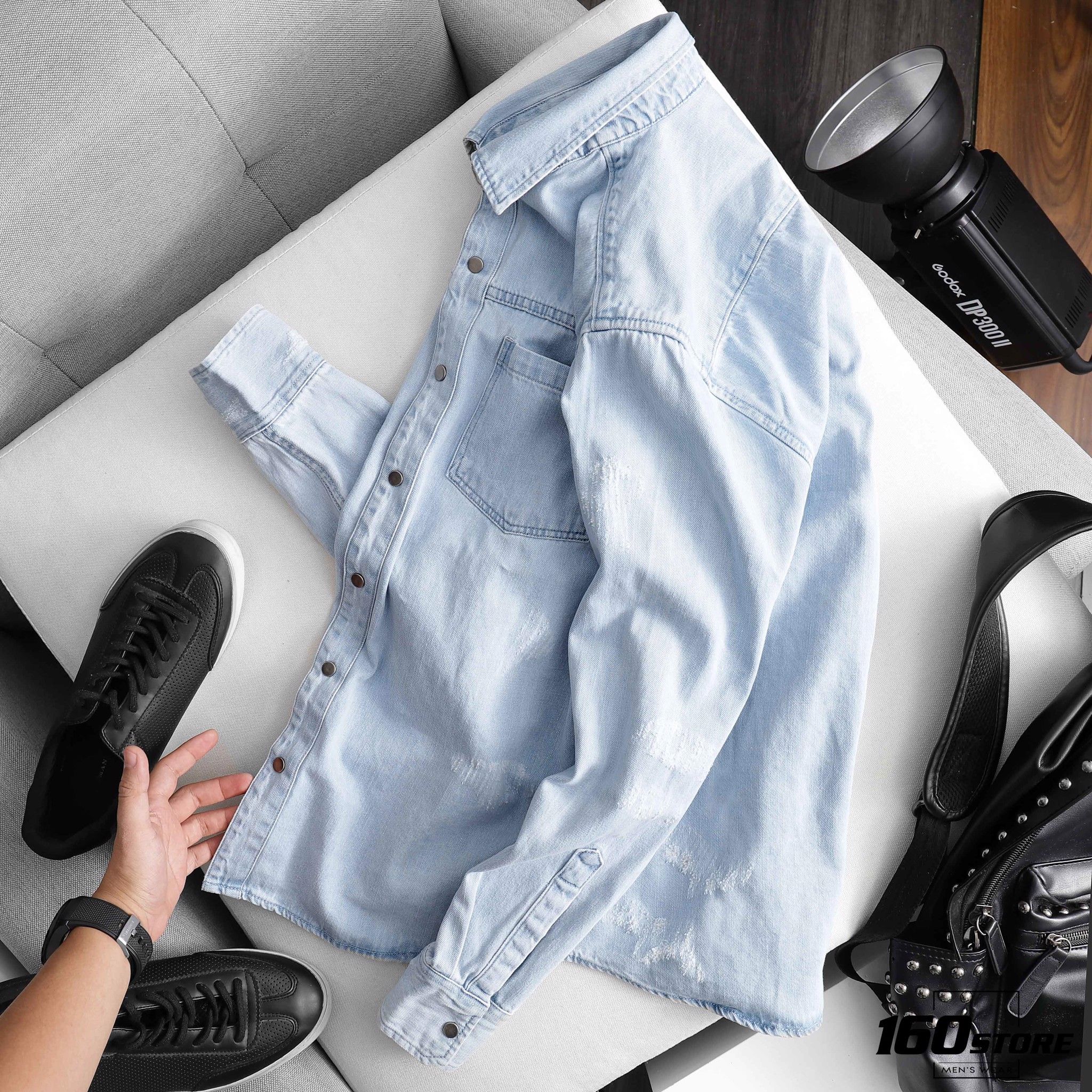 Áo sơmi denim BOUTON basic