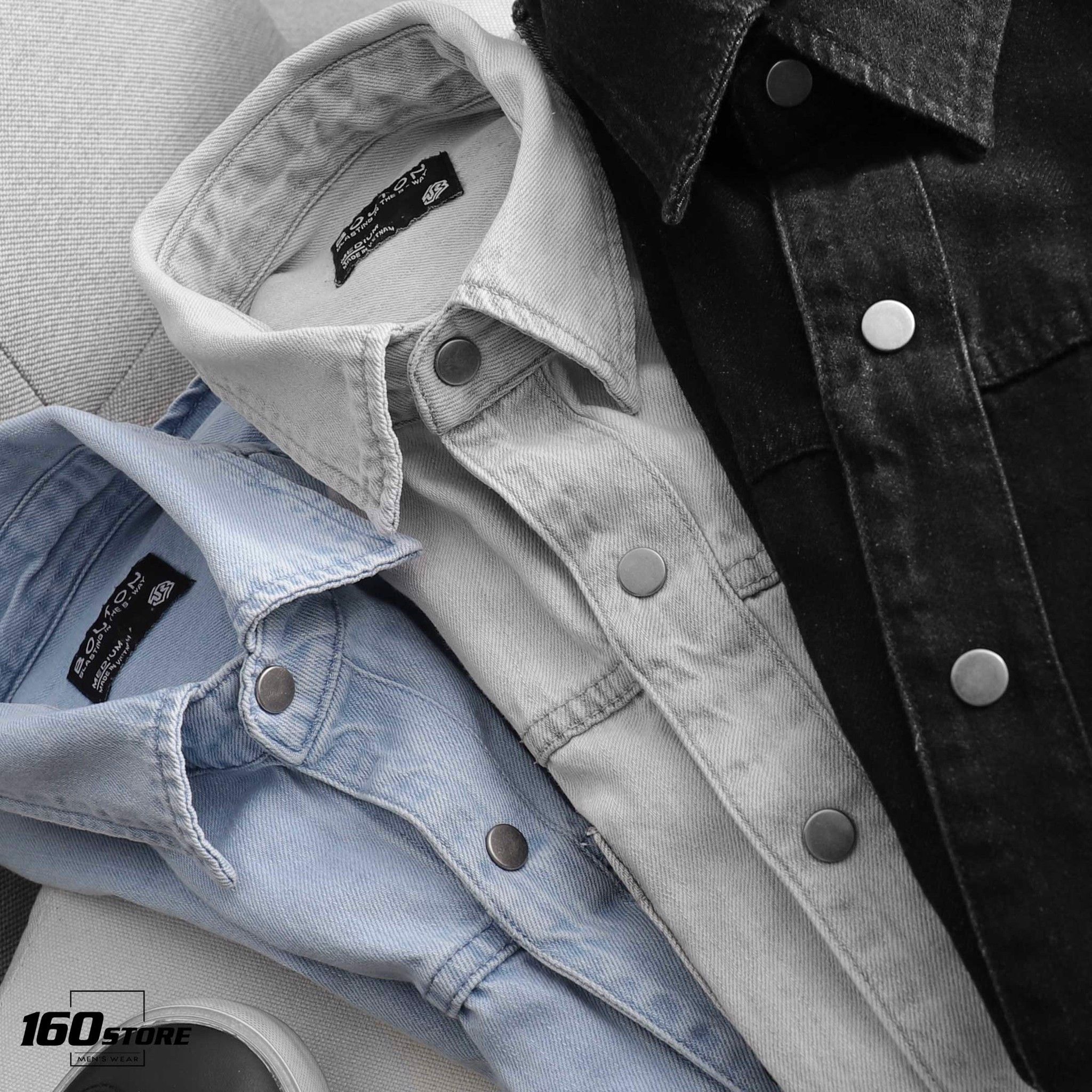 Áo sơmi denim BOUTON basic