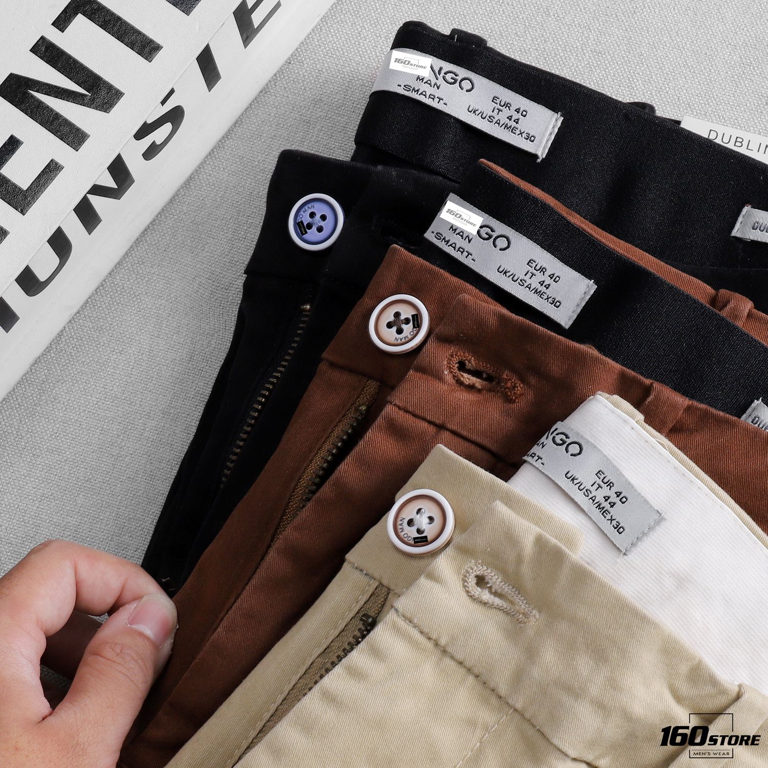 Quần kaki M.N.G slim fit