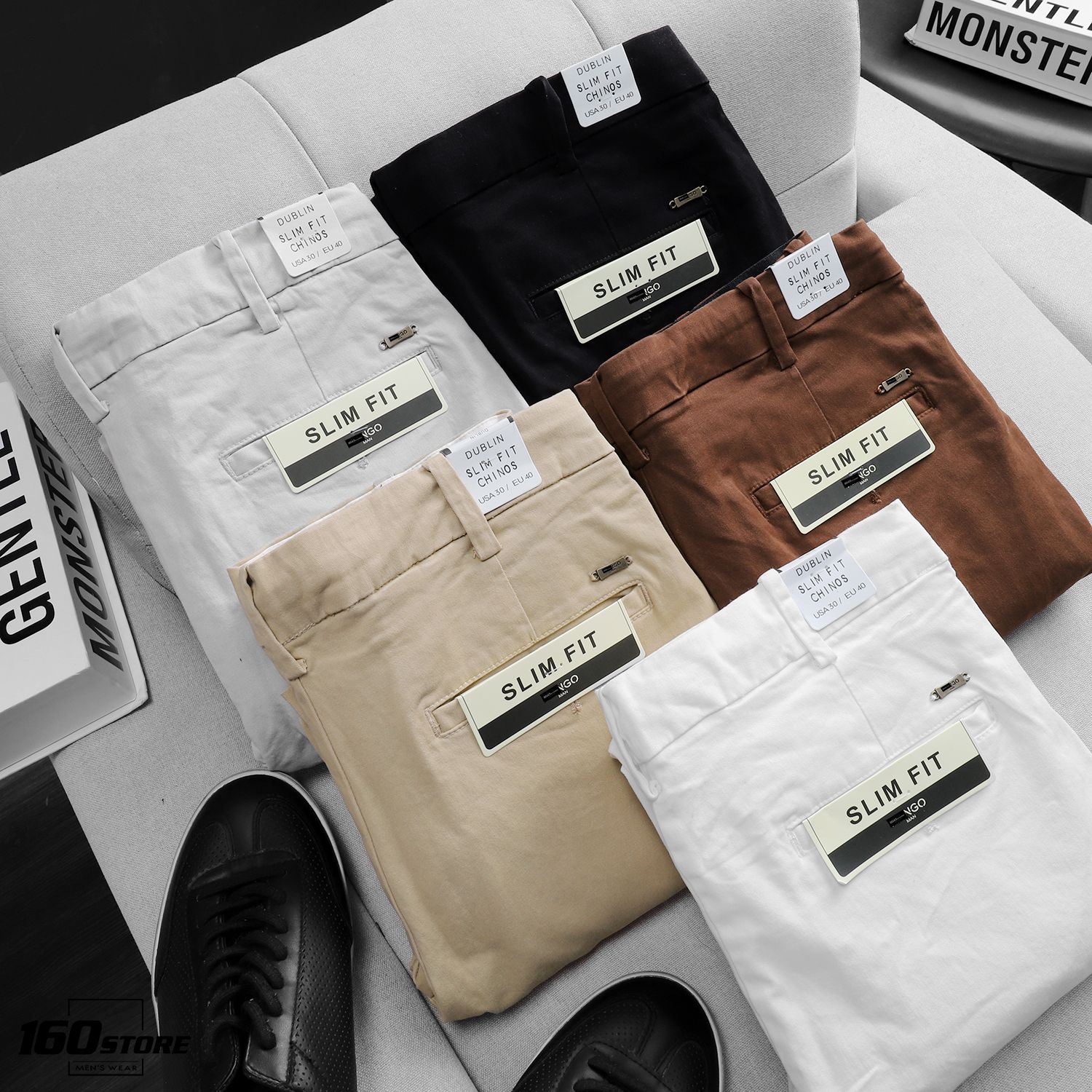 Quần kaki M.N.G slim fit