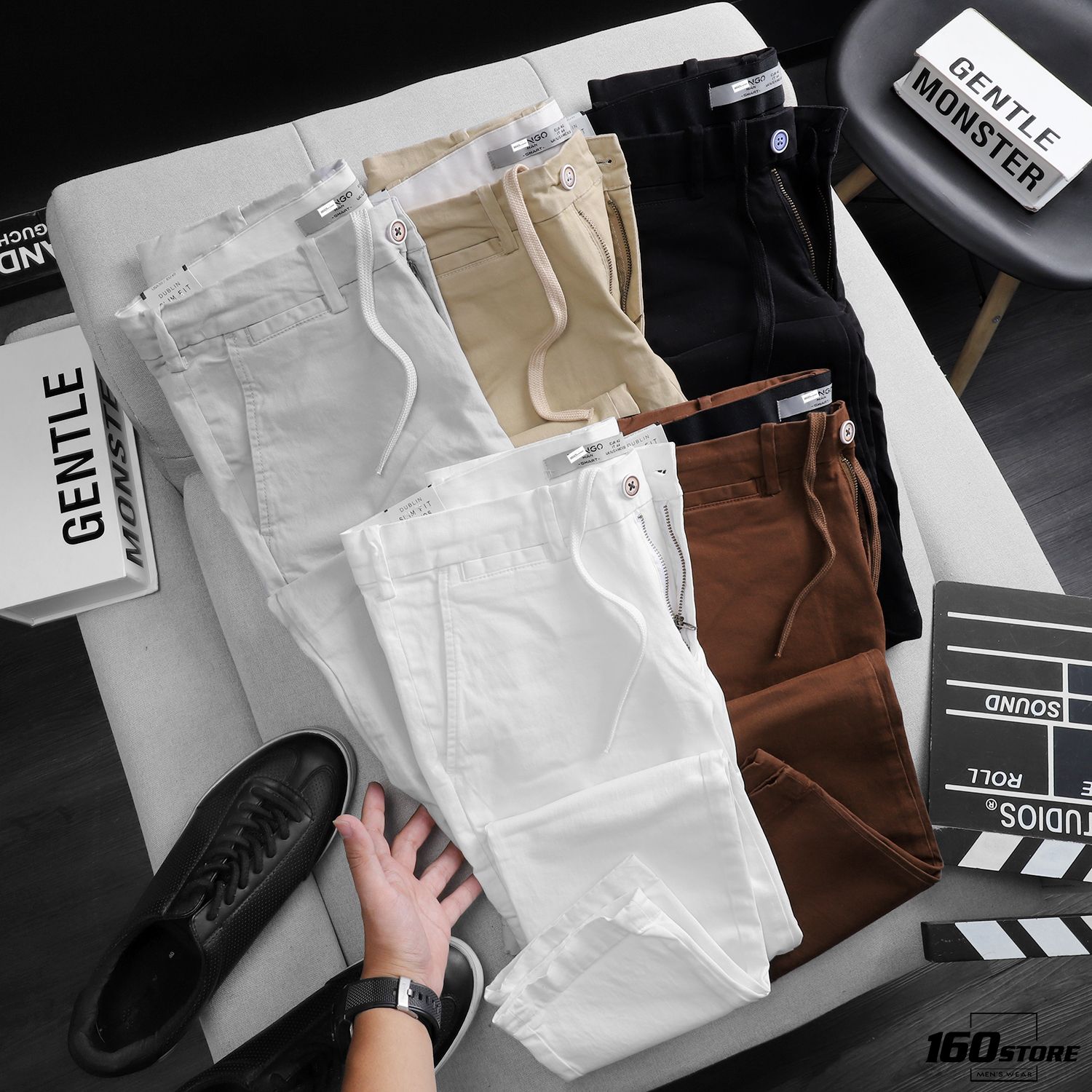 Quần kaki M.N.G slim fit