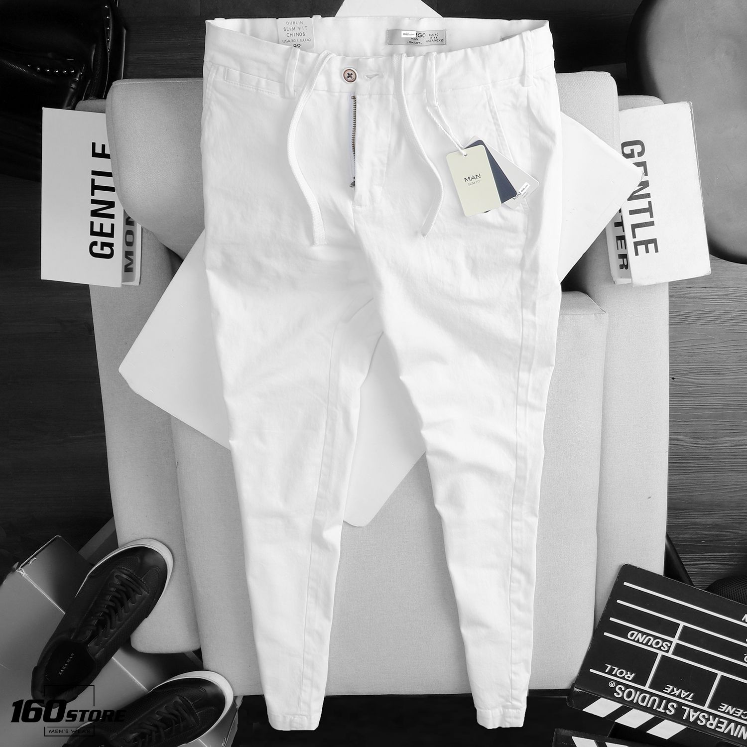 Quần kaki M.N.G slim fit