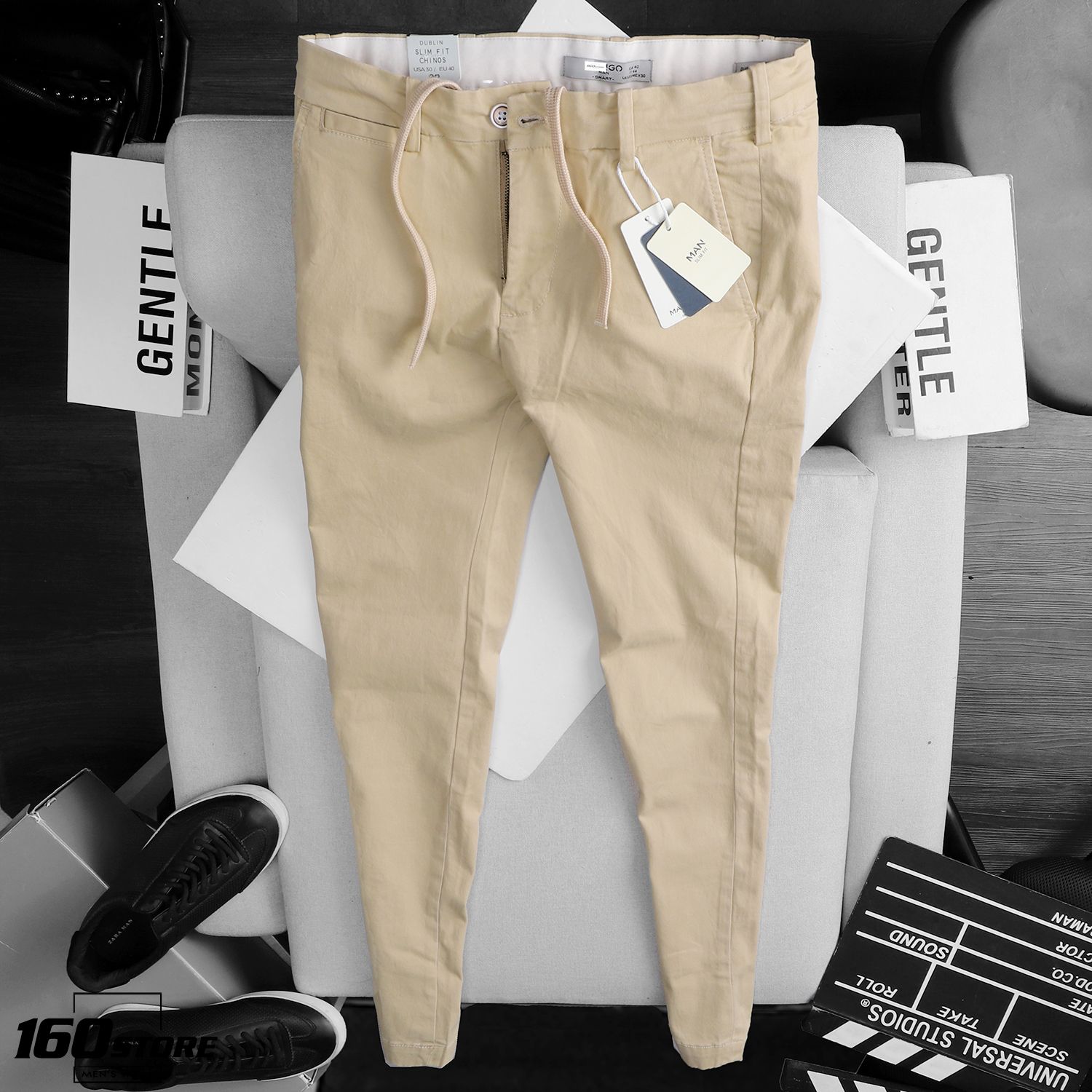 Quần kaki M.N.G slim fit