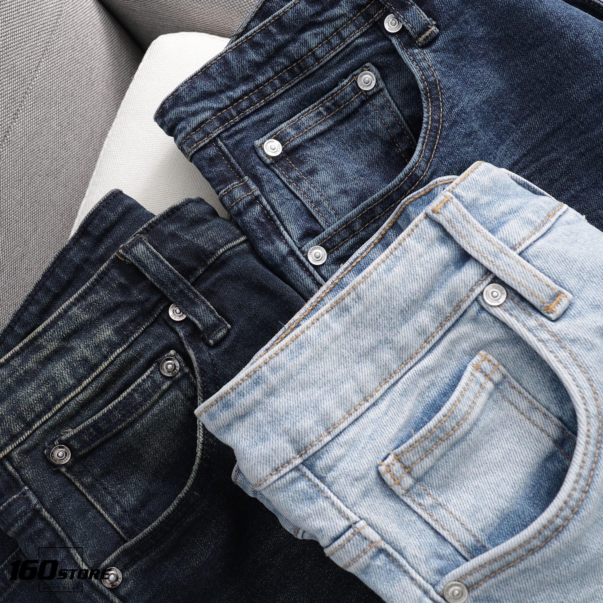 Quần jeans NOMOUS ESSENTIALS dark blue slim