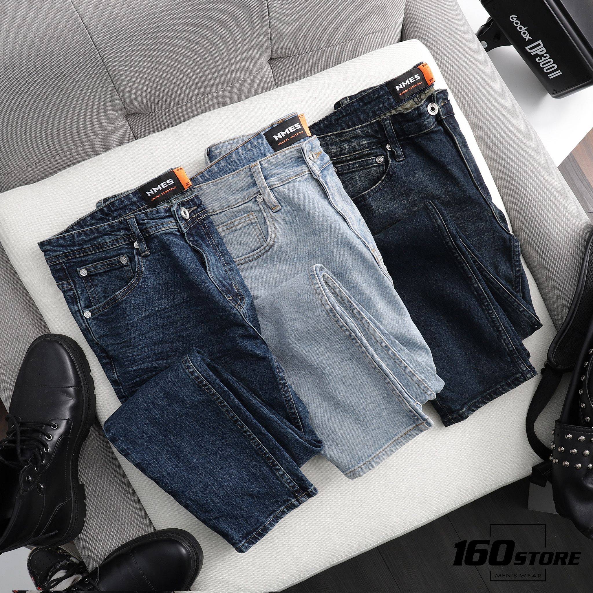 Quần jeans NOMOUS ESSENTIALS dark blue skinny