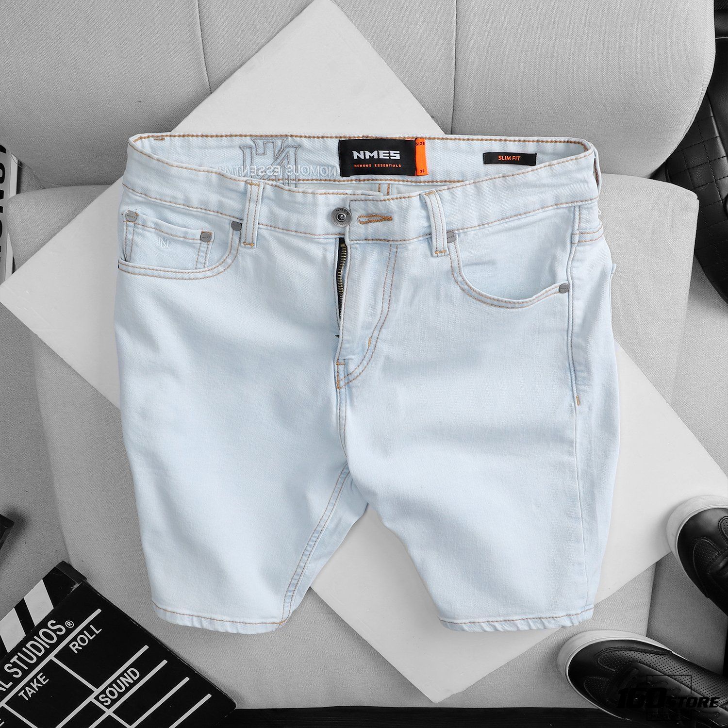 Quần short jeans Nomous Essentials w logo
