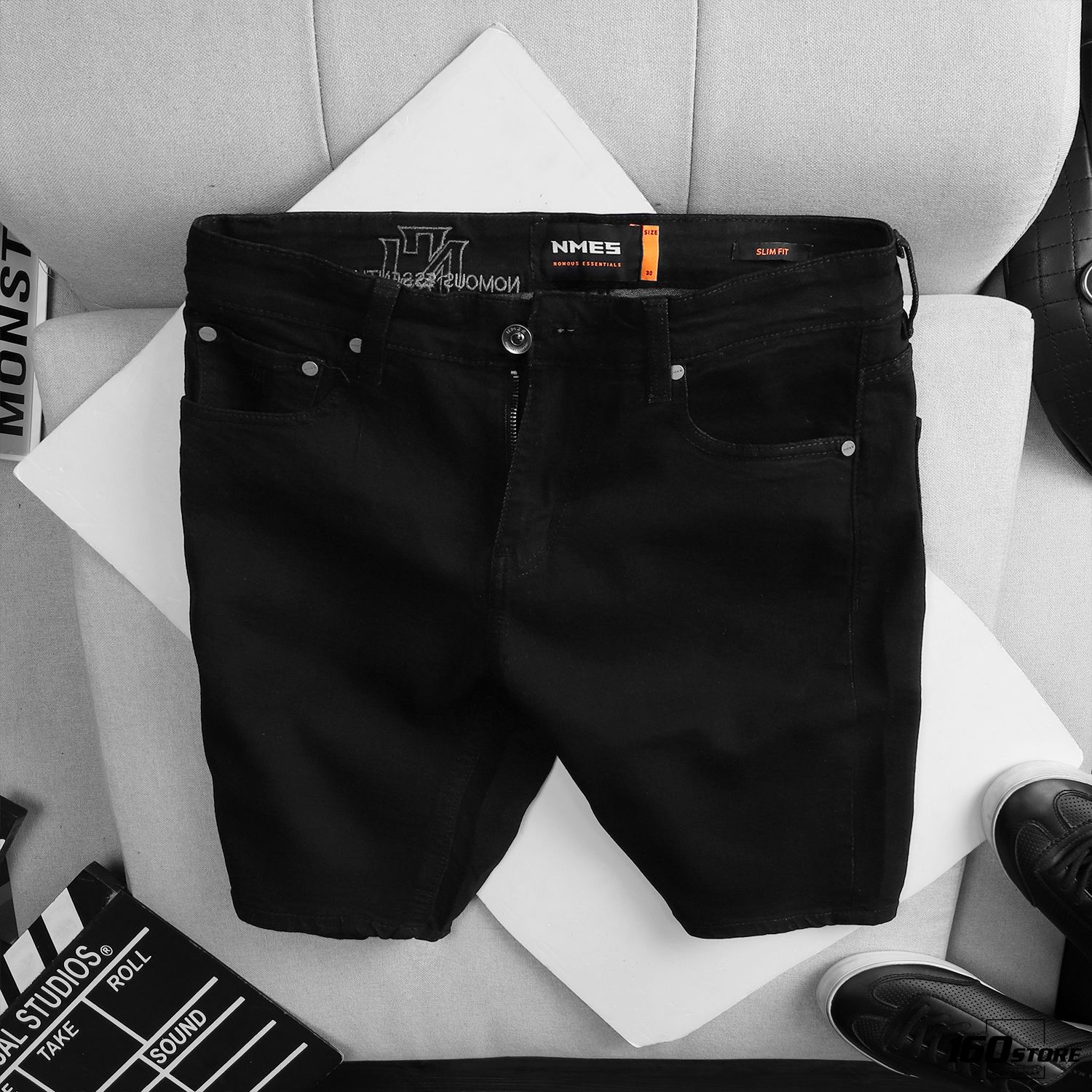 Quần short jeans Nomous Essentials w logo