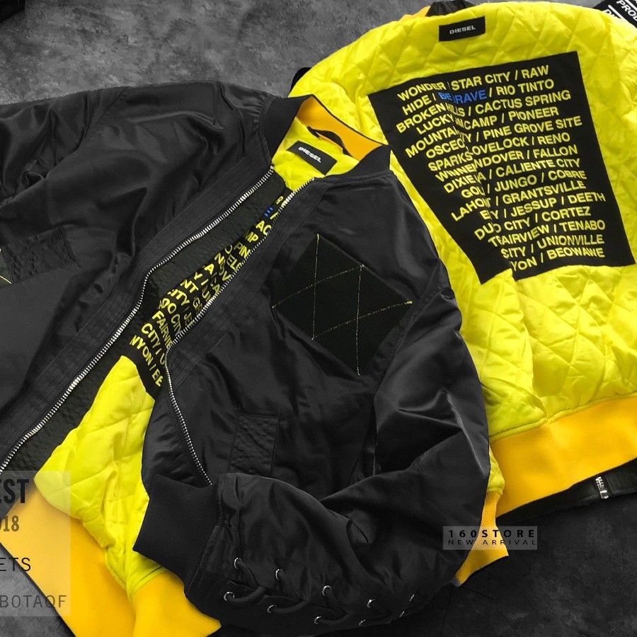 Áo khoác bomber DSL Black J-West