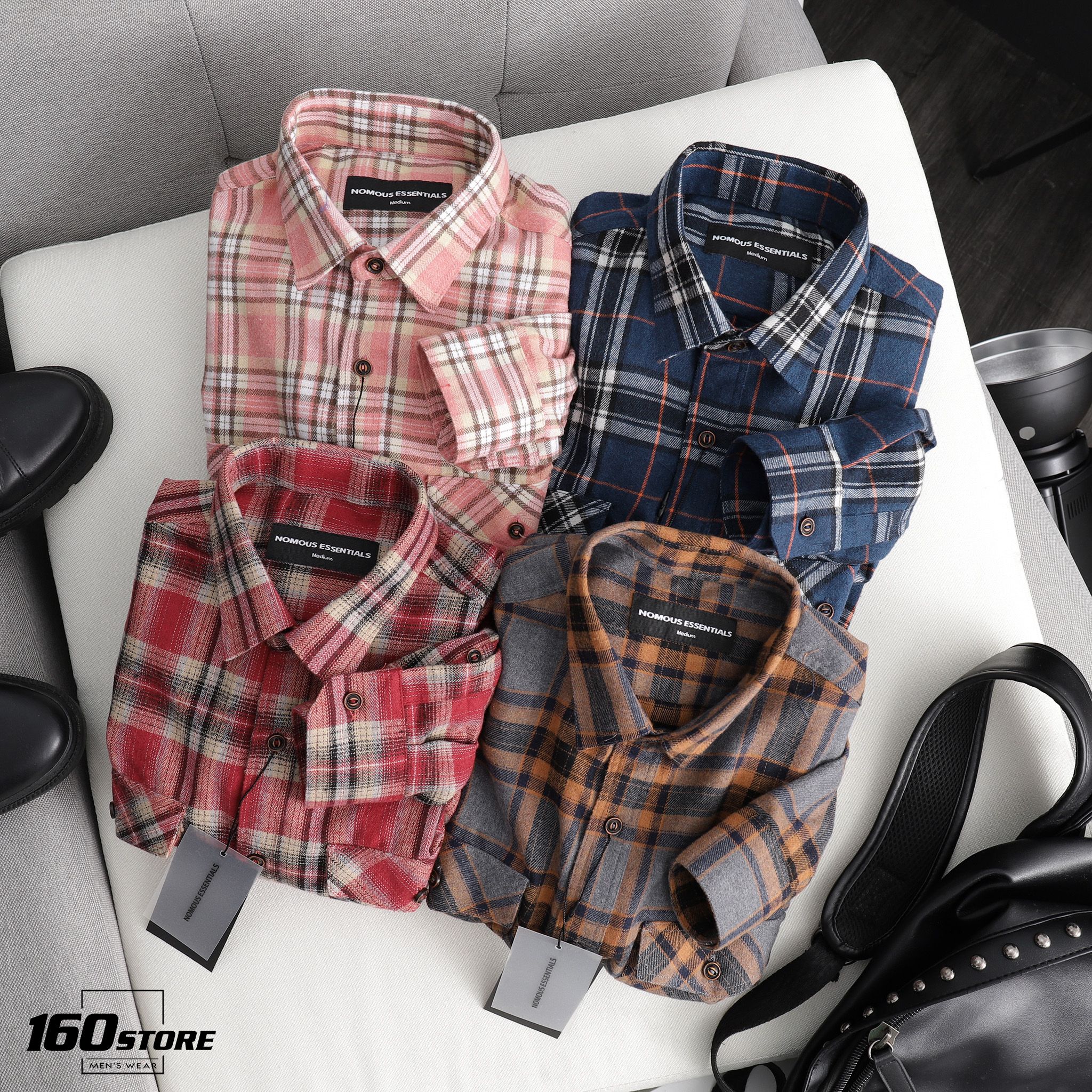Áo sơmi caro NOMOUS ESSENTIALS flannel