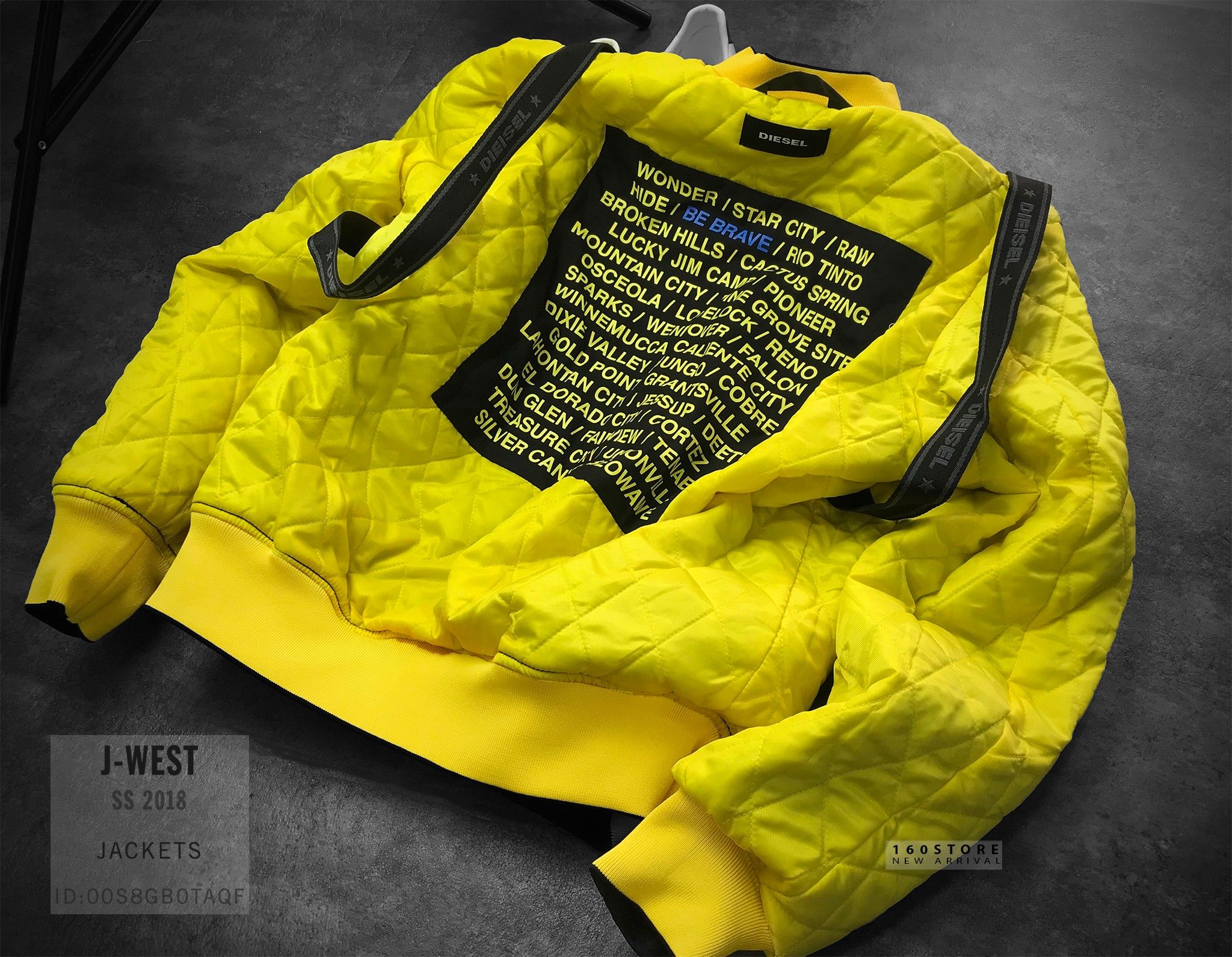 Áo khoác bomber DSL Black J-West