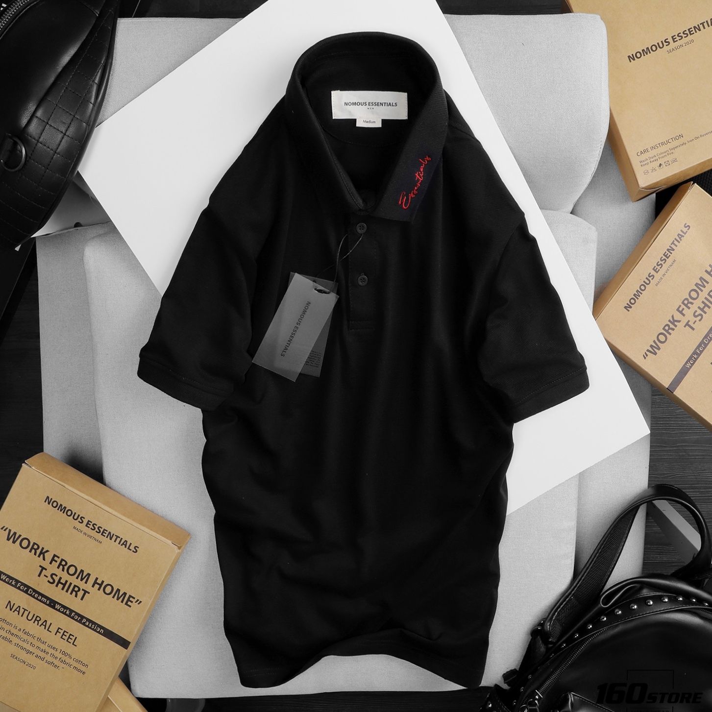 Áo polo Nomous Essentials embroidery signature