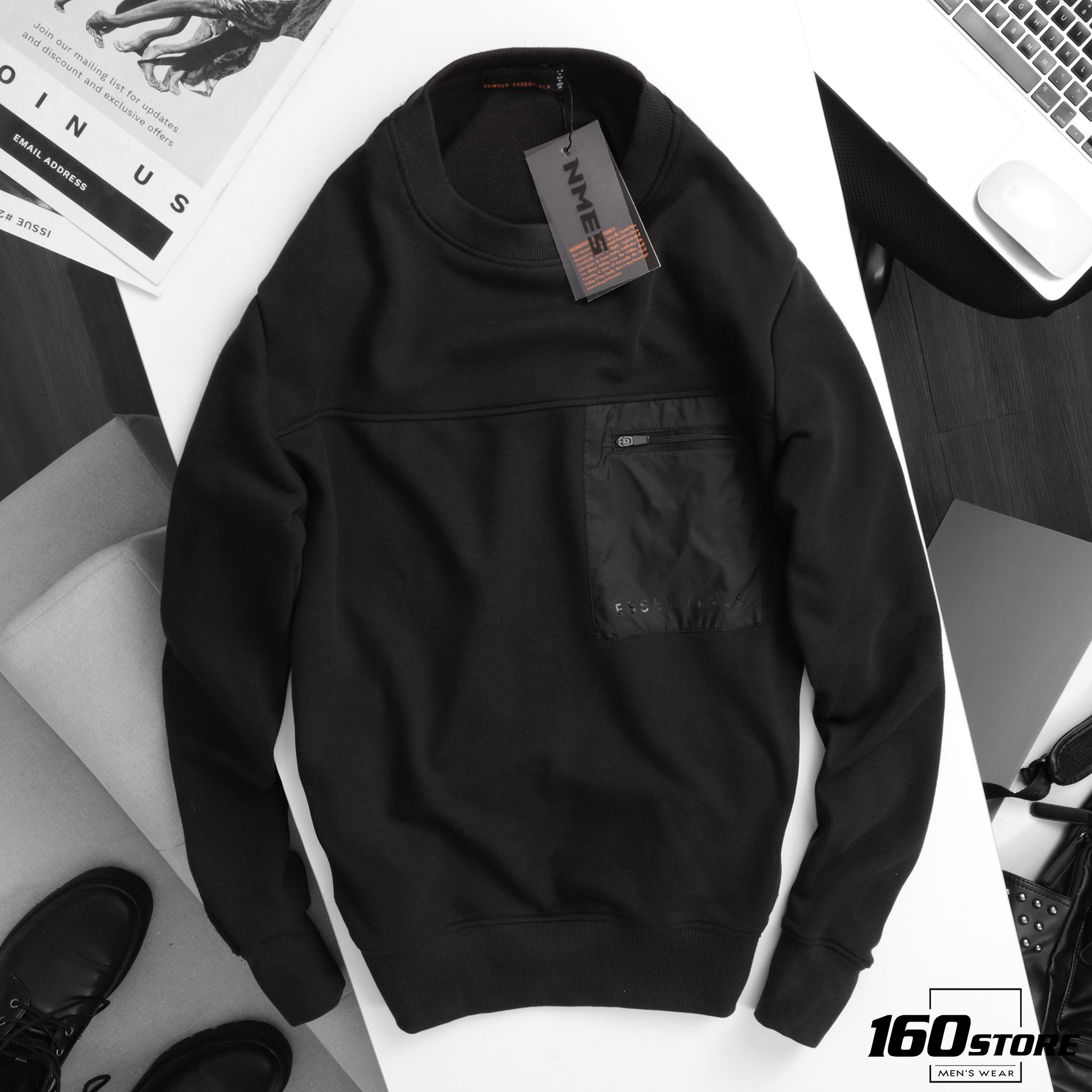 Áo nỉ (Sweatshirt) NOMOUS ESSENTIALS w pocket detail