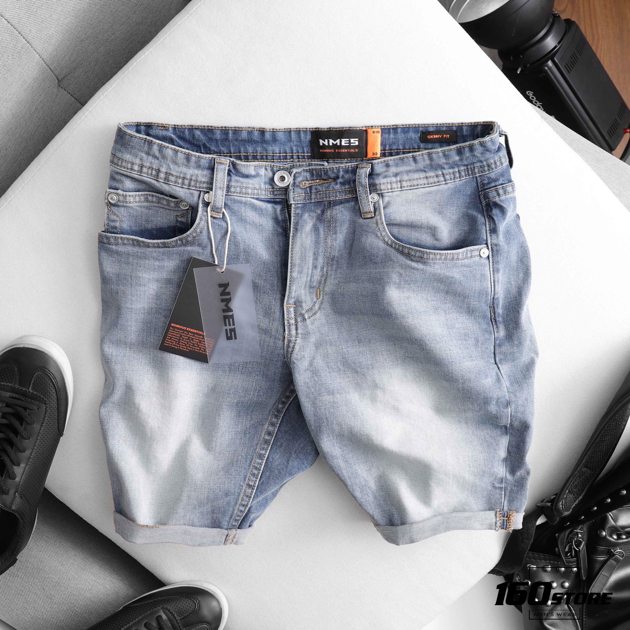 Quần short jeans NOMOUS ESSENTIALS slim