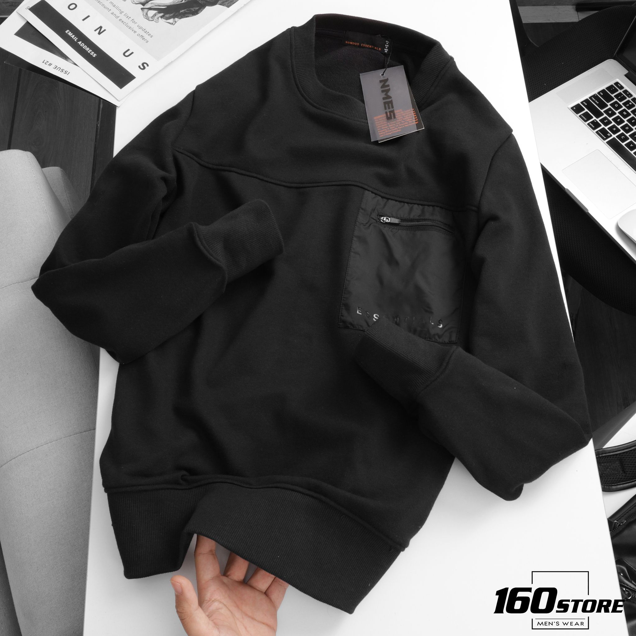 Áo nỉ (Sweatshirt) NOMOUS ESSENTIALS w pocket detail