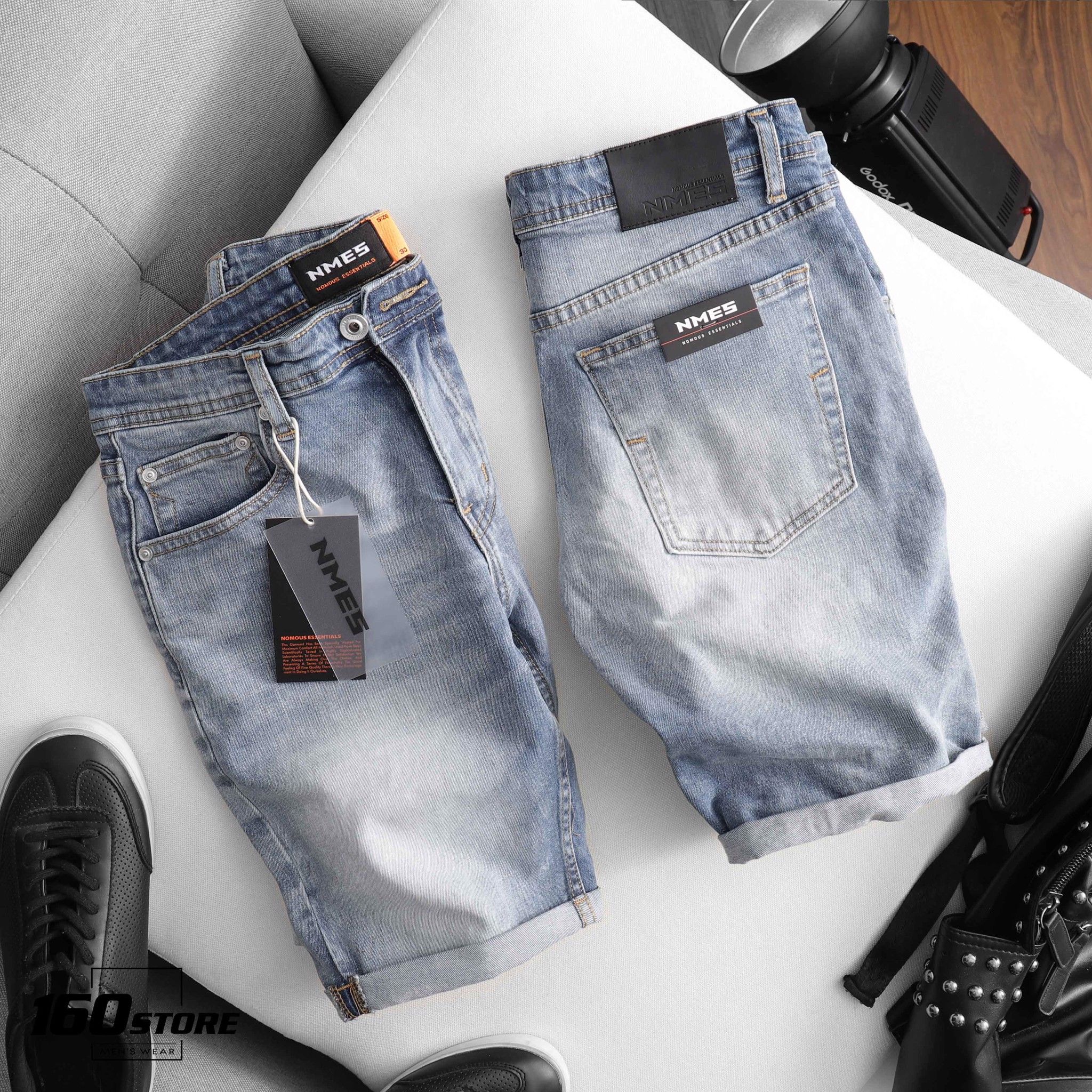 Quần short jeans NOMOUS ESSENTIALS slim