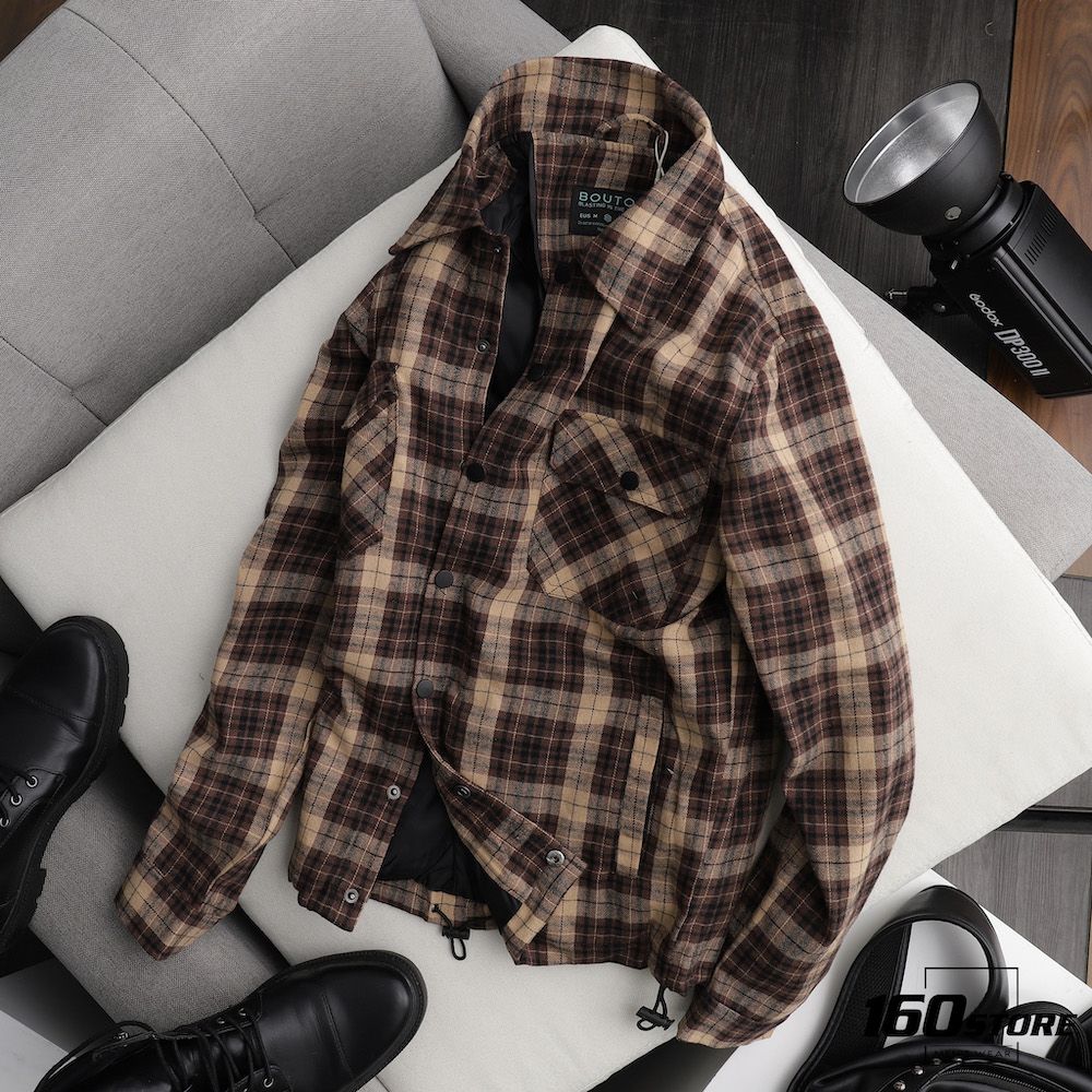 Áo khoác caro BOUTON flannel jacket