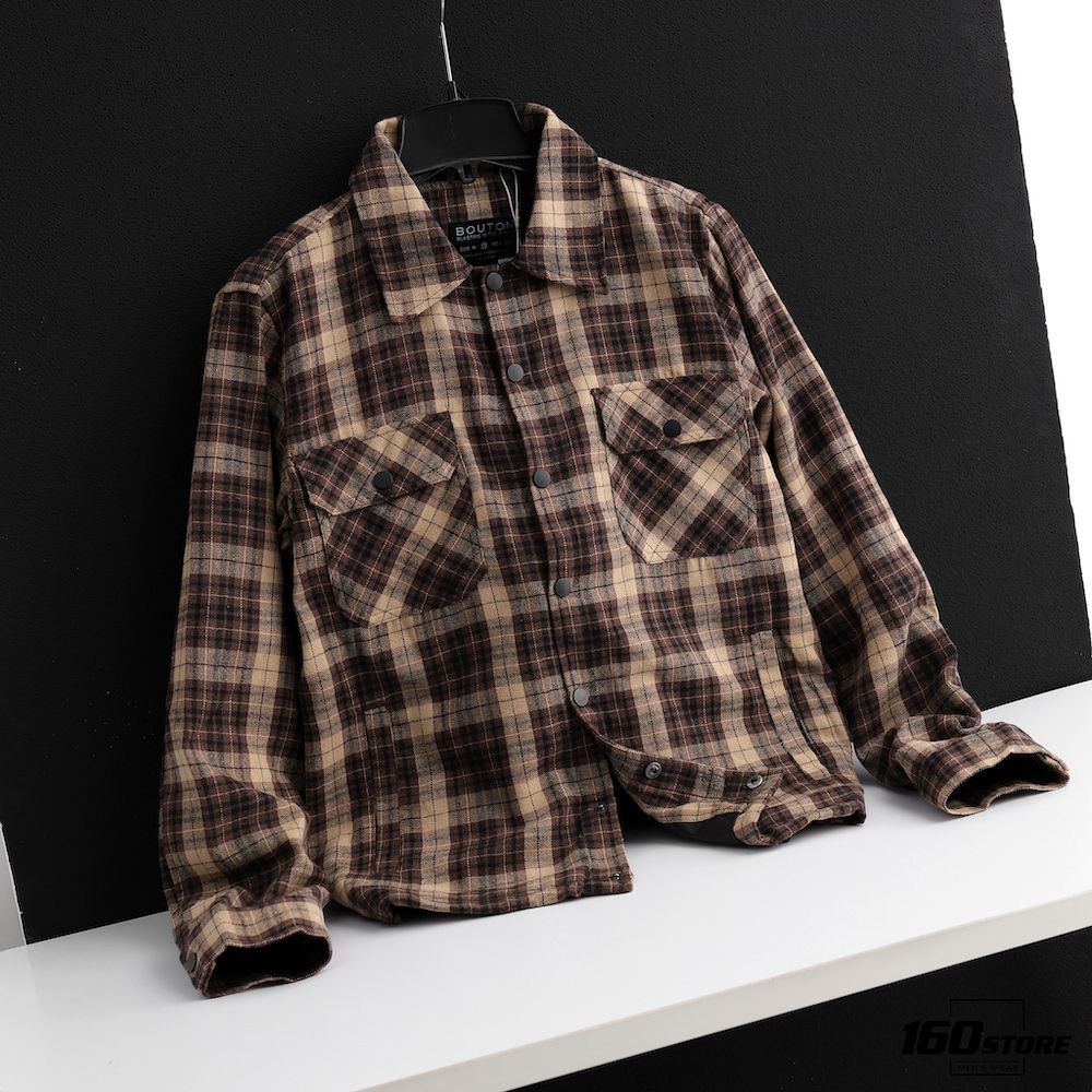 Áo khoác caro BOUTON flannel jacket