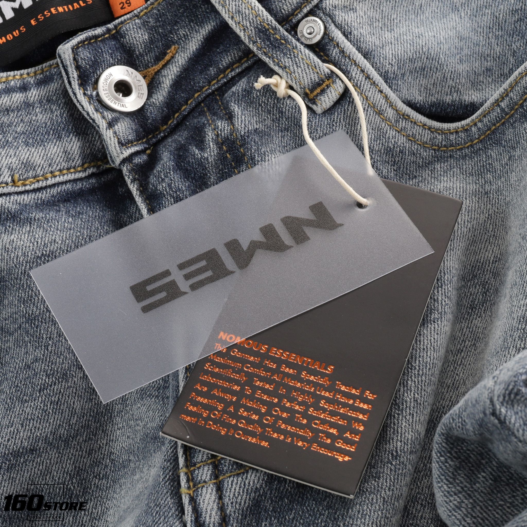 Quần jeans NOMOUS ESSENTIALS Ripped wash