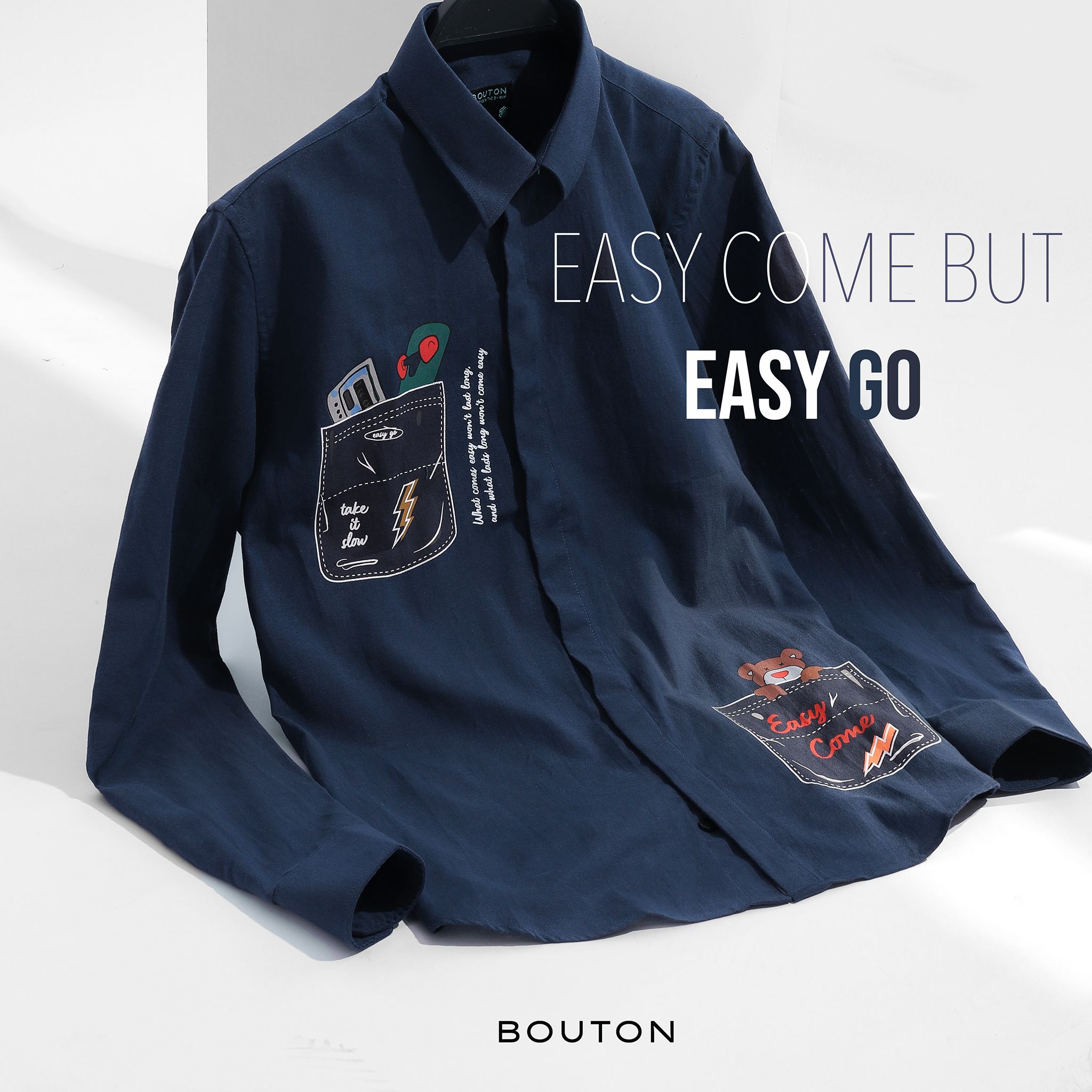 Áo sơmi BOUTON easy come printed