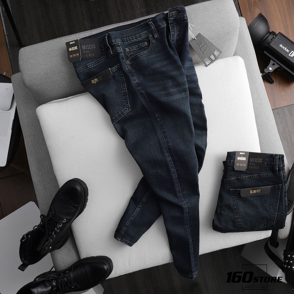 Quần jeans MASCUS dark blue slim
