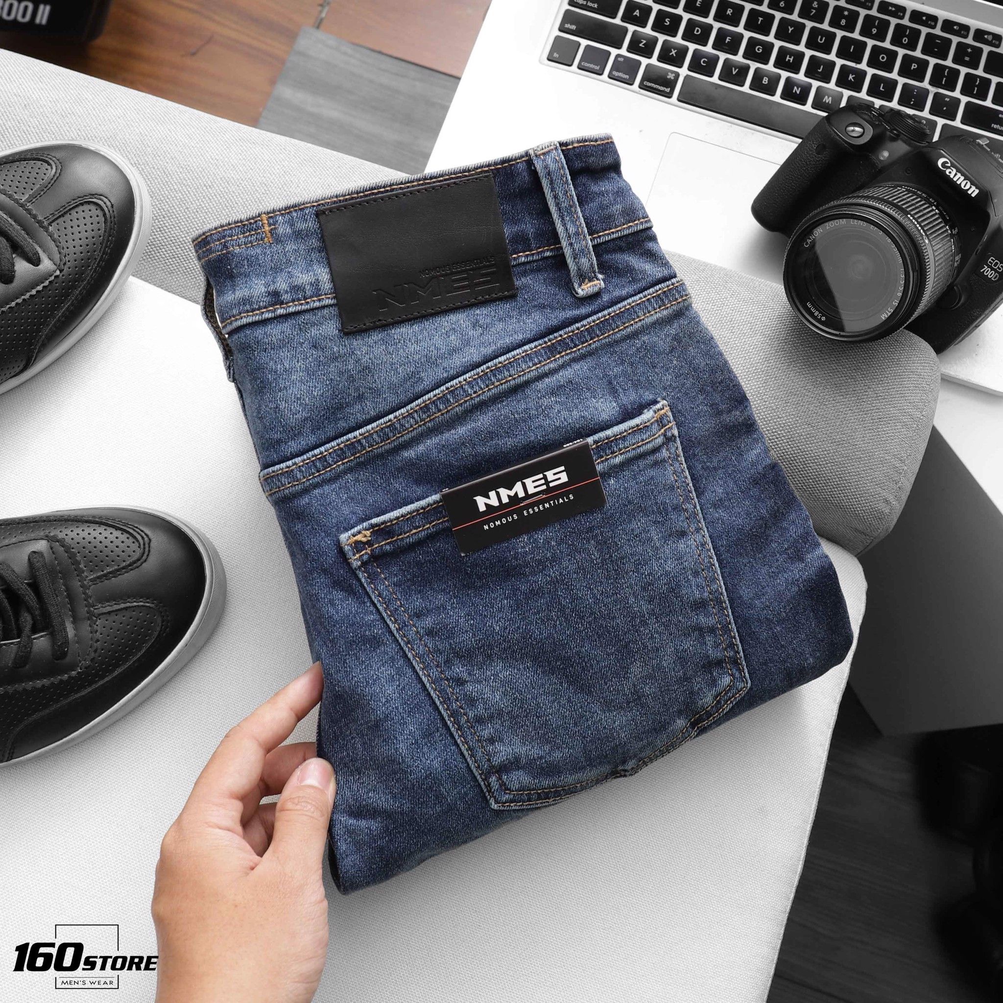 Quần jeans NOMOUS ESSENTIALS Dark blue skinny