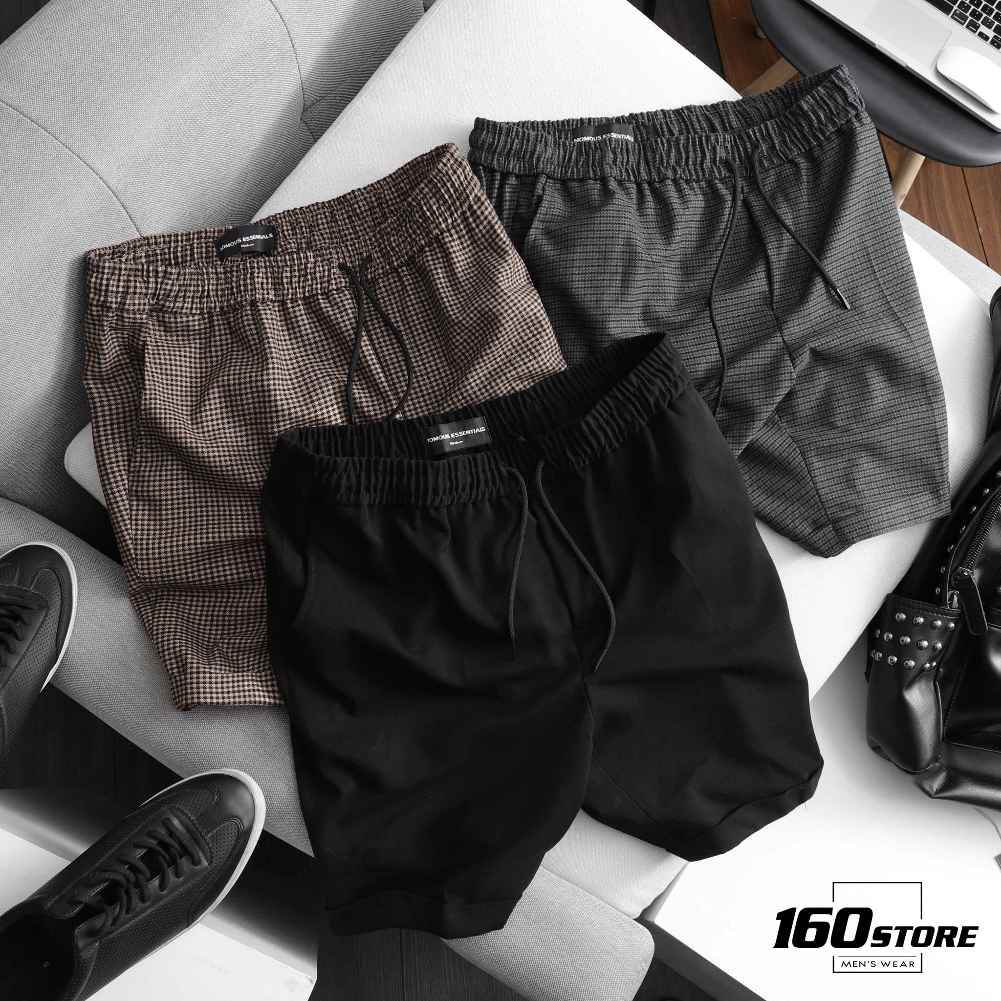Quần short tây NOMOUS ESSENTIALS lưng thun
