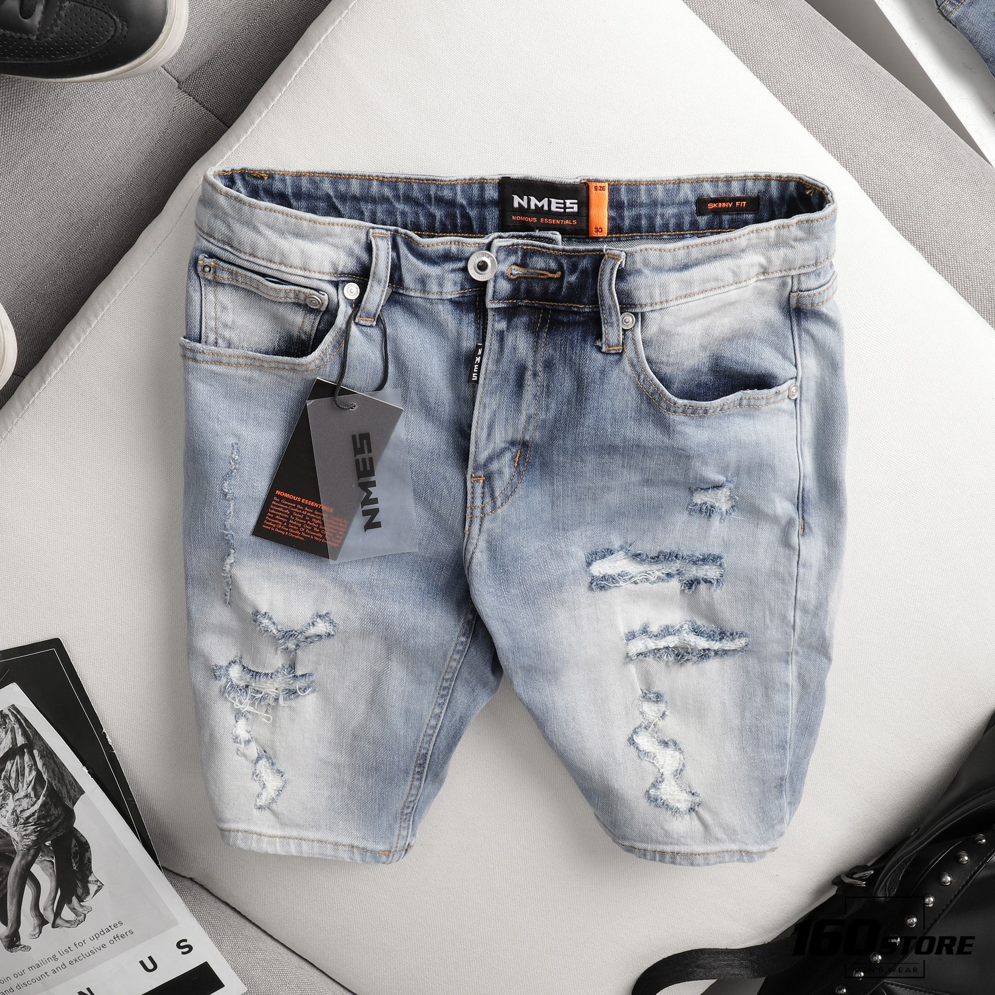 Quần short jeans NOMOUS ESSENTIALS skinny