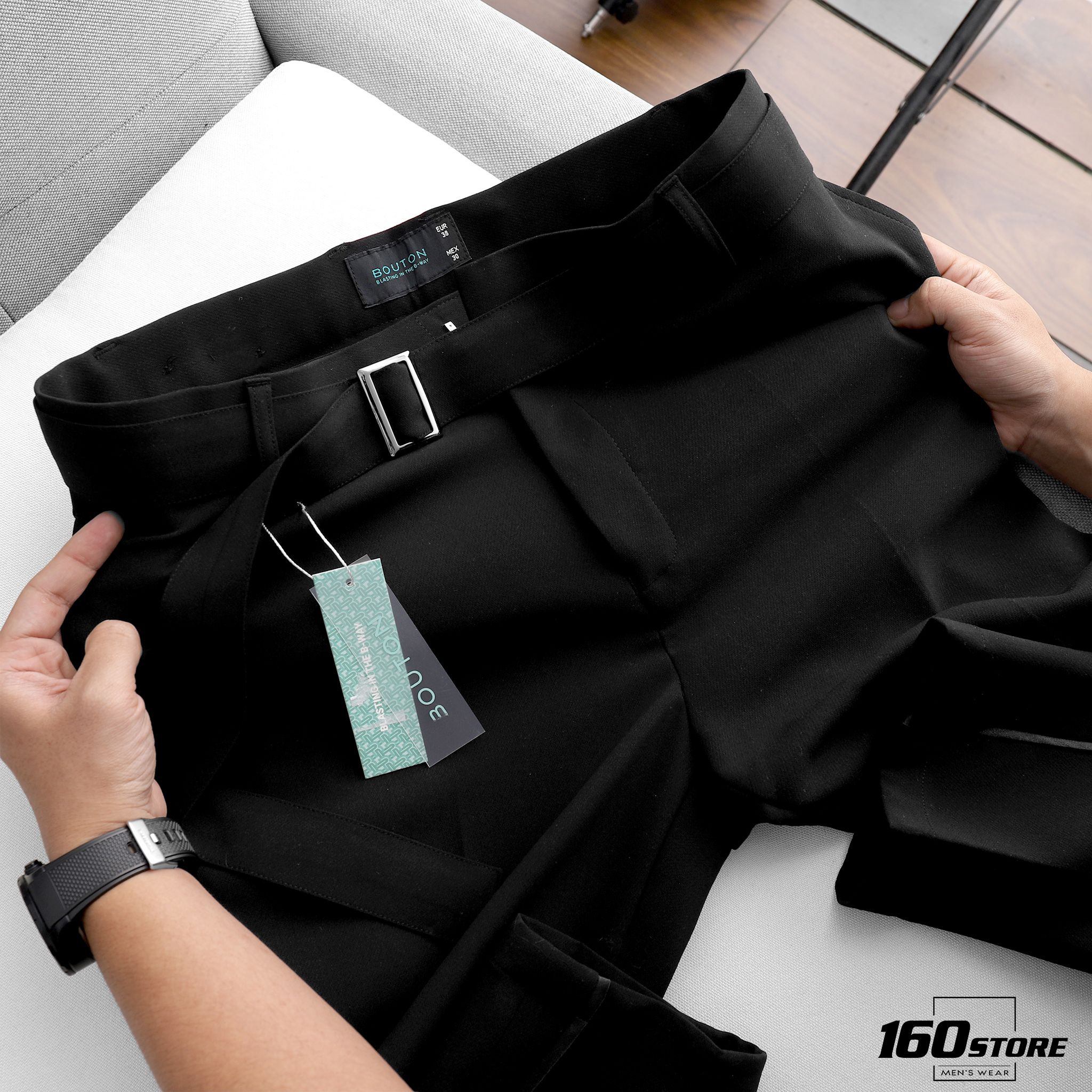 Quần tây BOUTON w belt